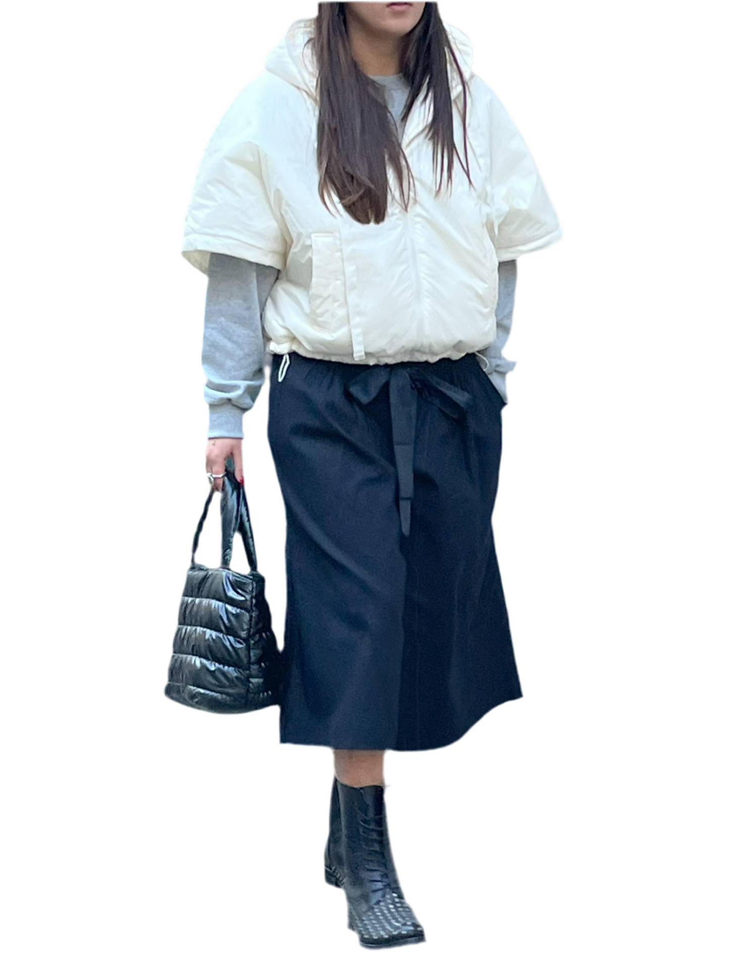 Blouson à manches mi-longues Blanc cassé