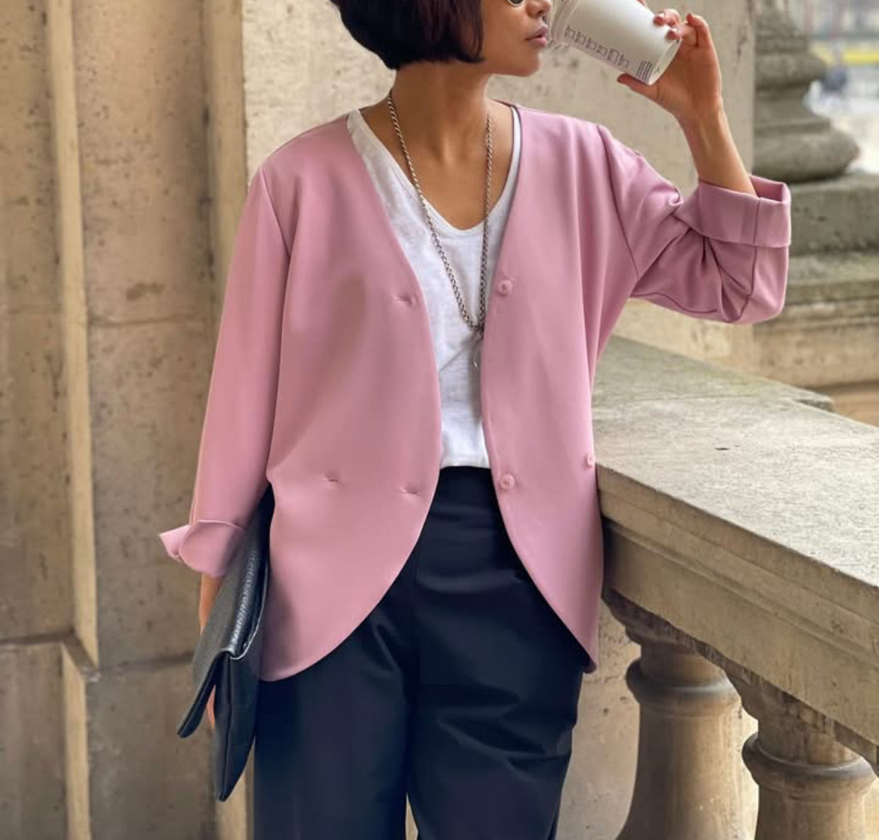 Veste croisée