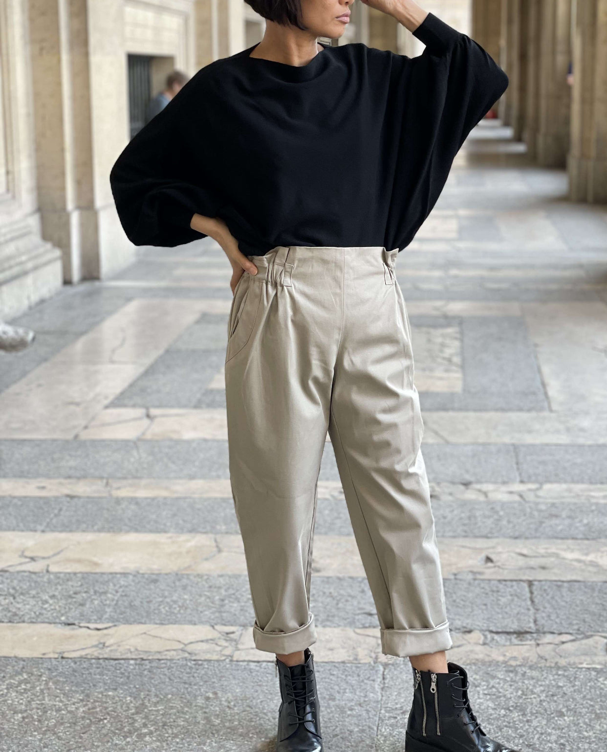 Pull ample noir