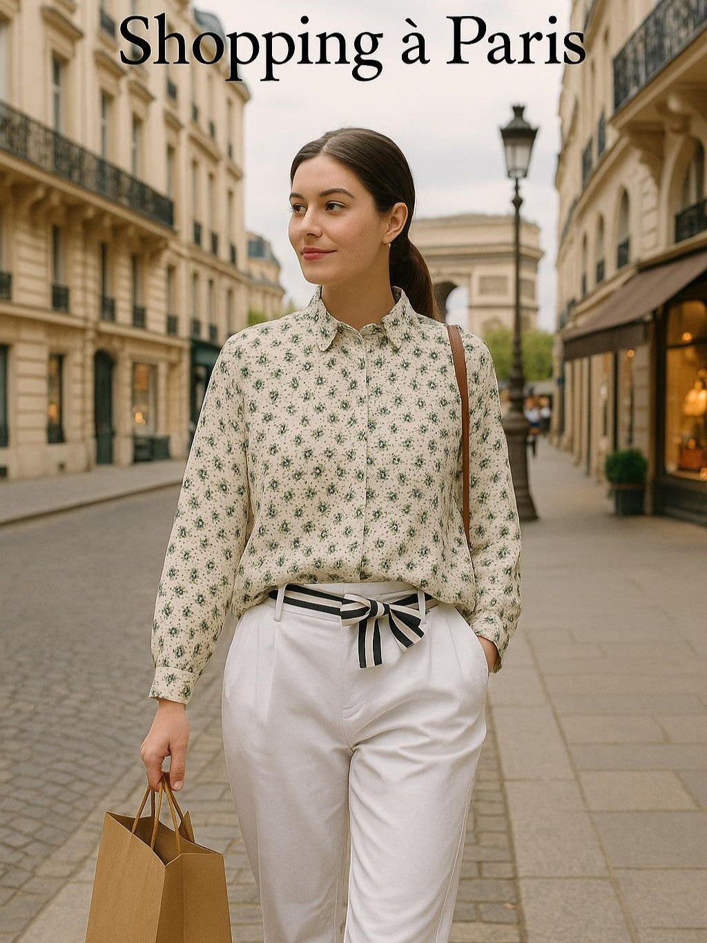 Chemise Fleurs Vertes