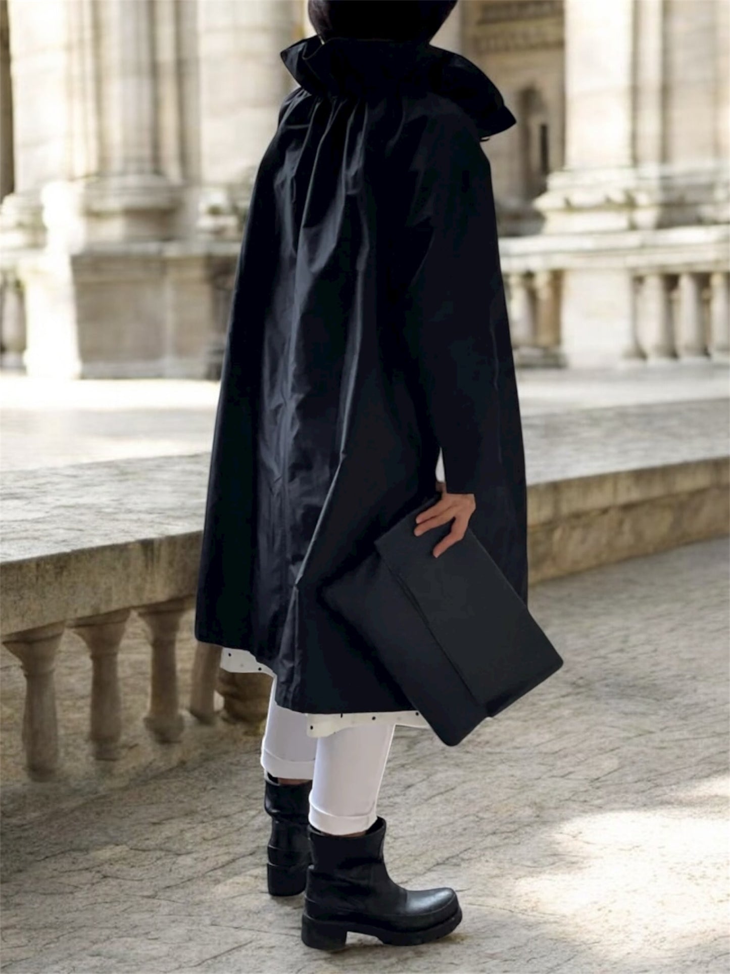 Manteau Col froncé réglables