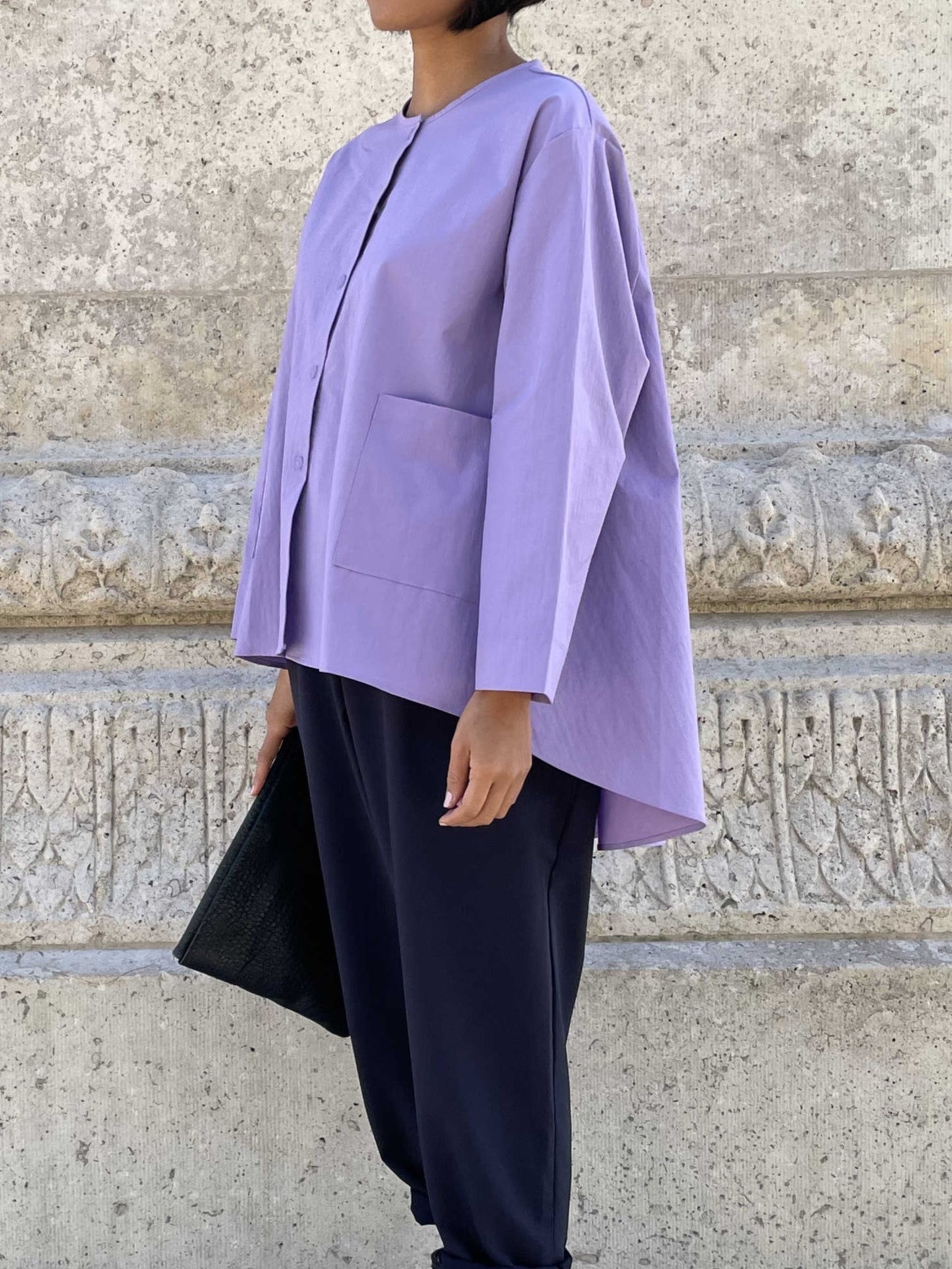 Chemise dressy grise