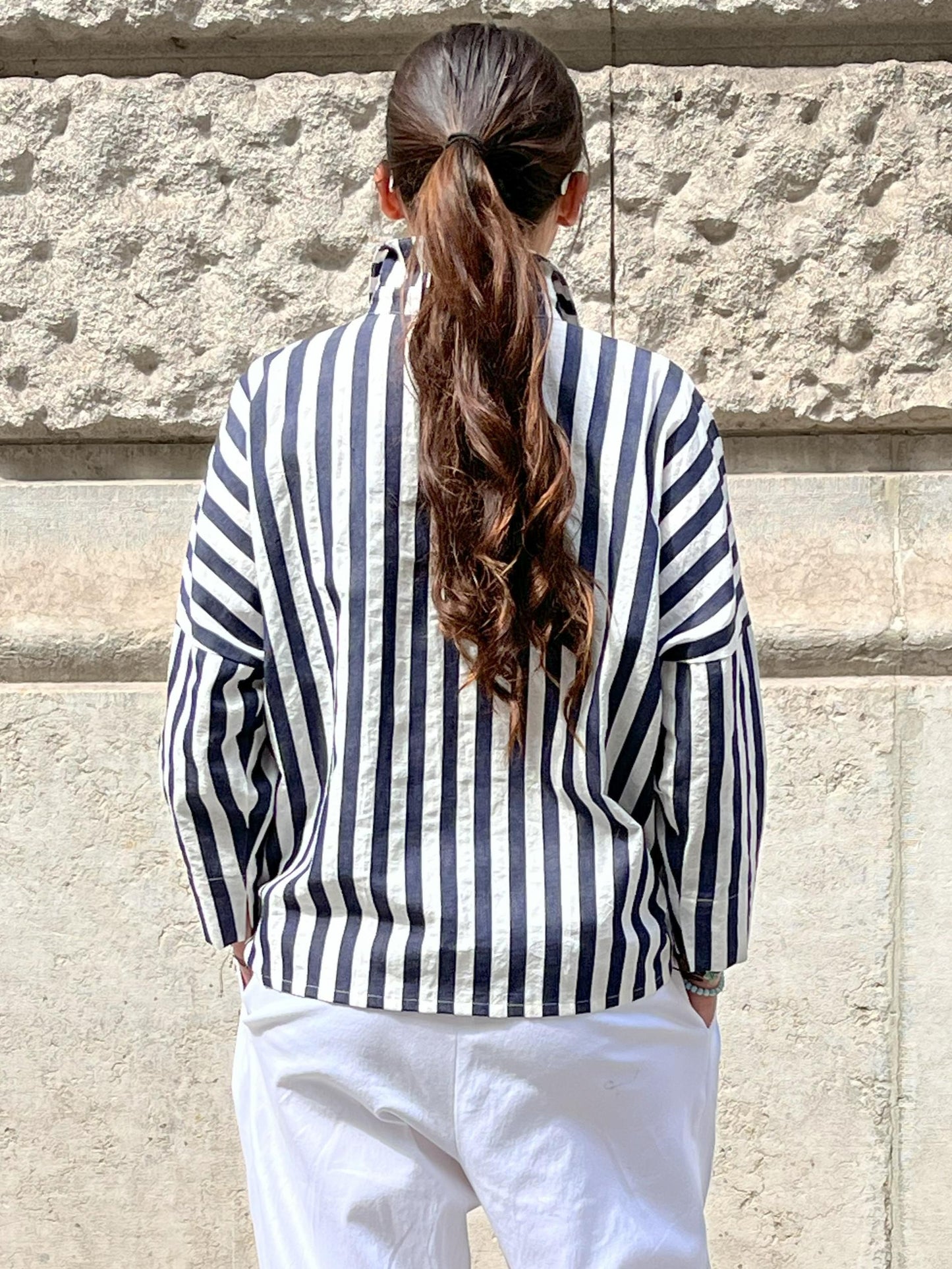 Chemise rayures manches longues