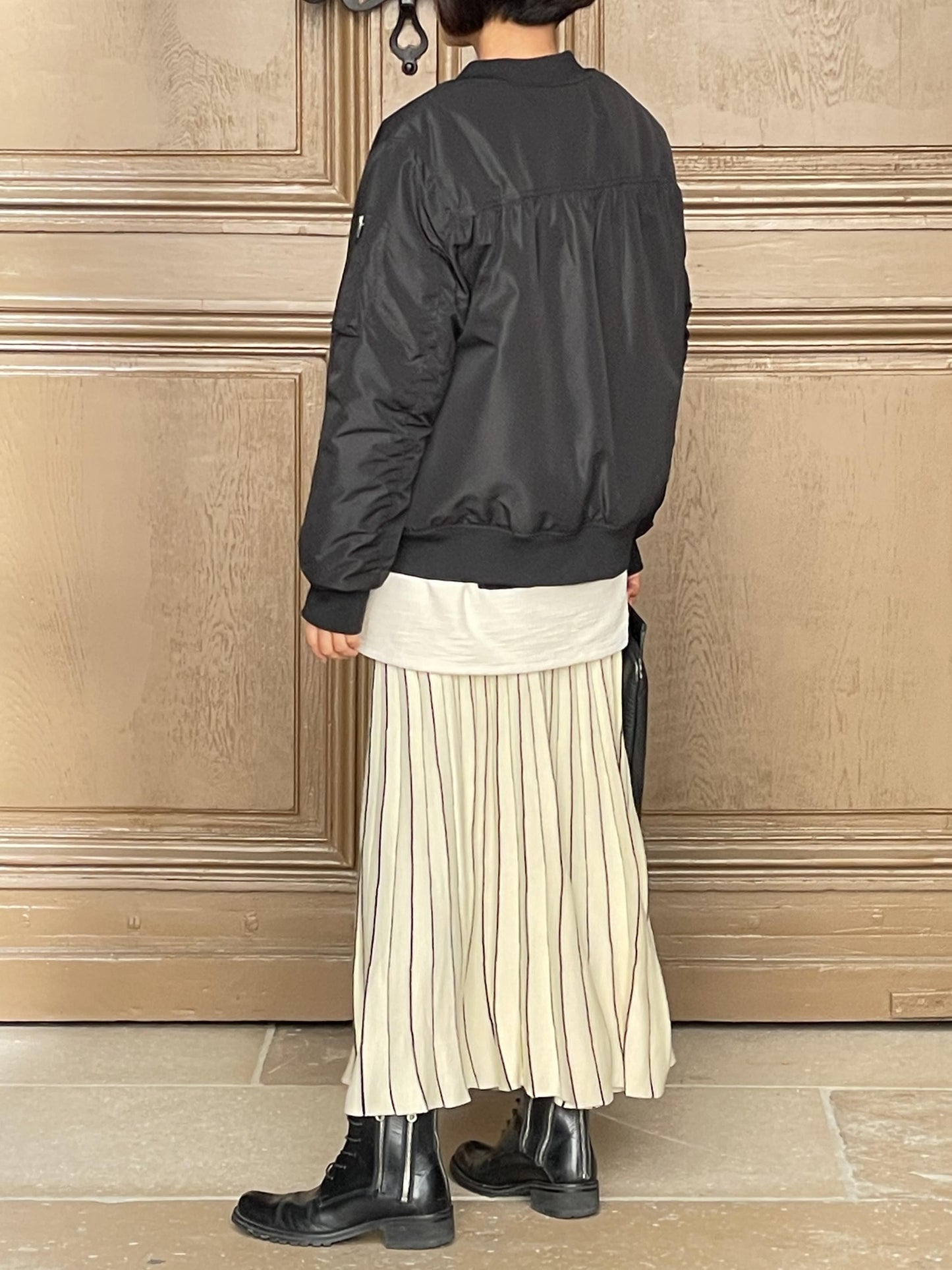 Blouson cocon aux manches plissées, look féminin