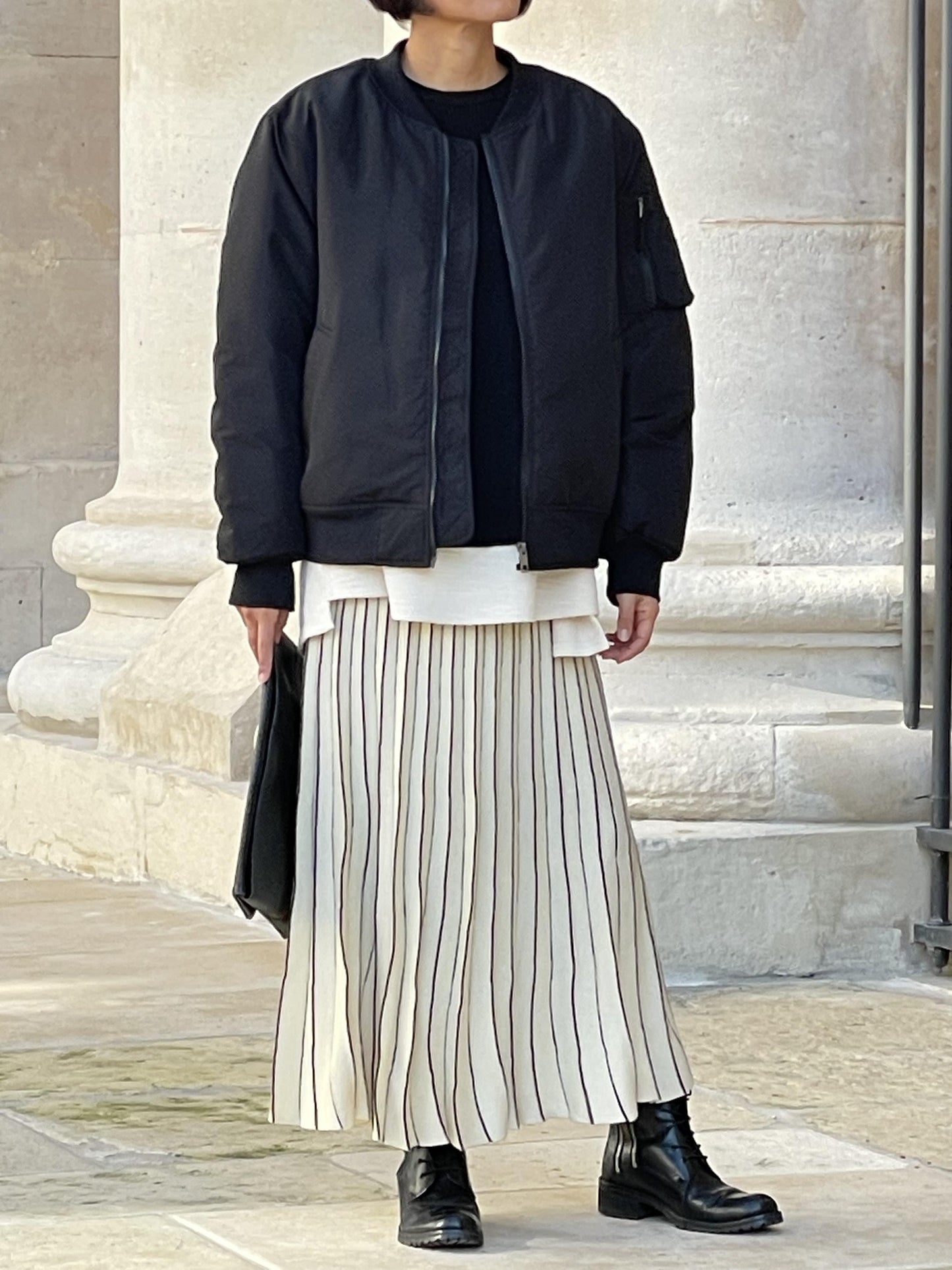 Blouson cocon aux manches plissées, look féminin