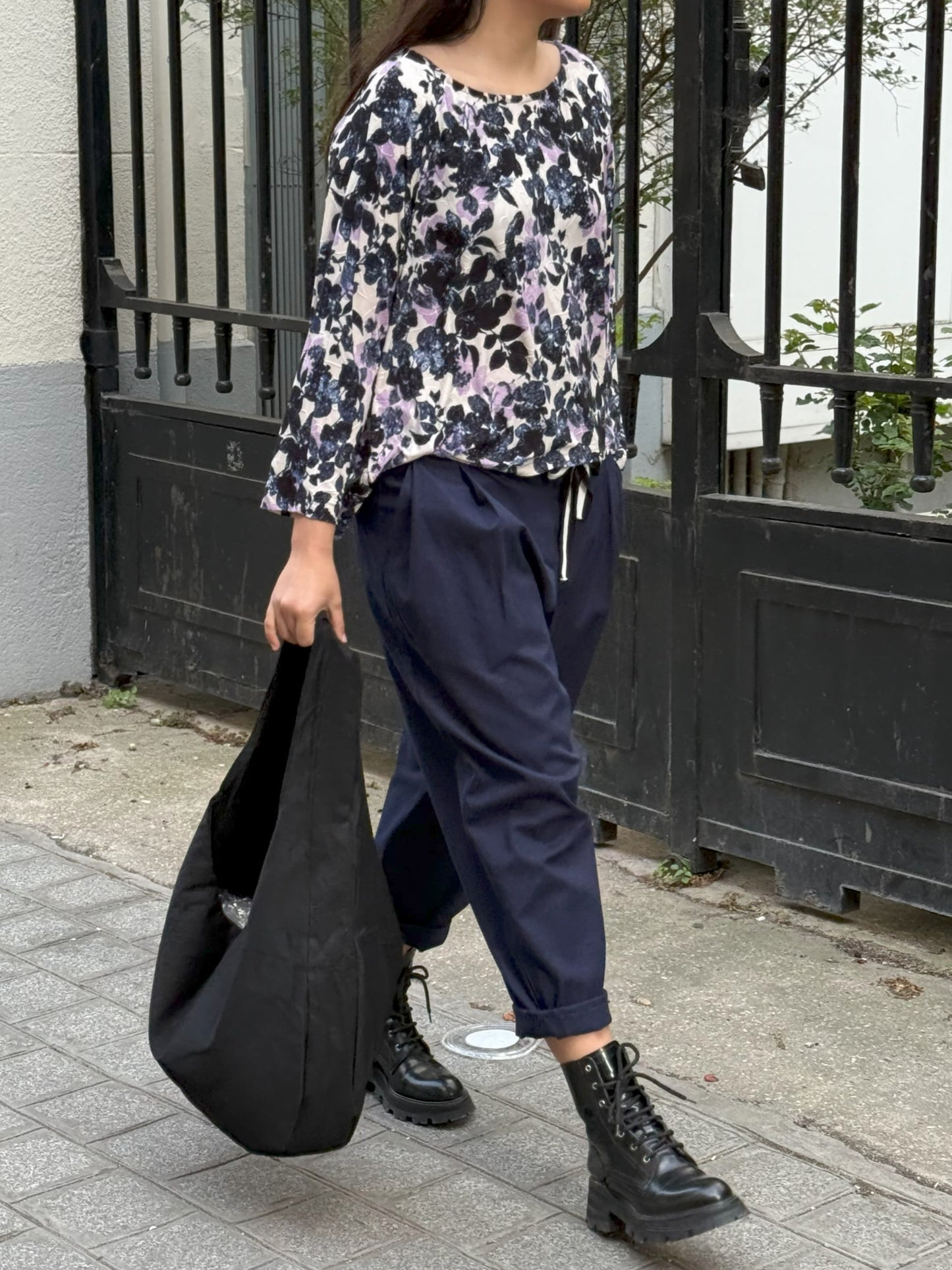 Blouse effets violets