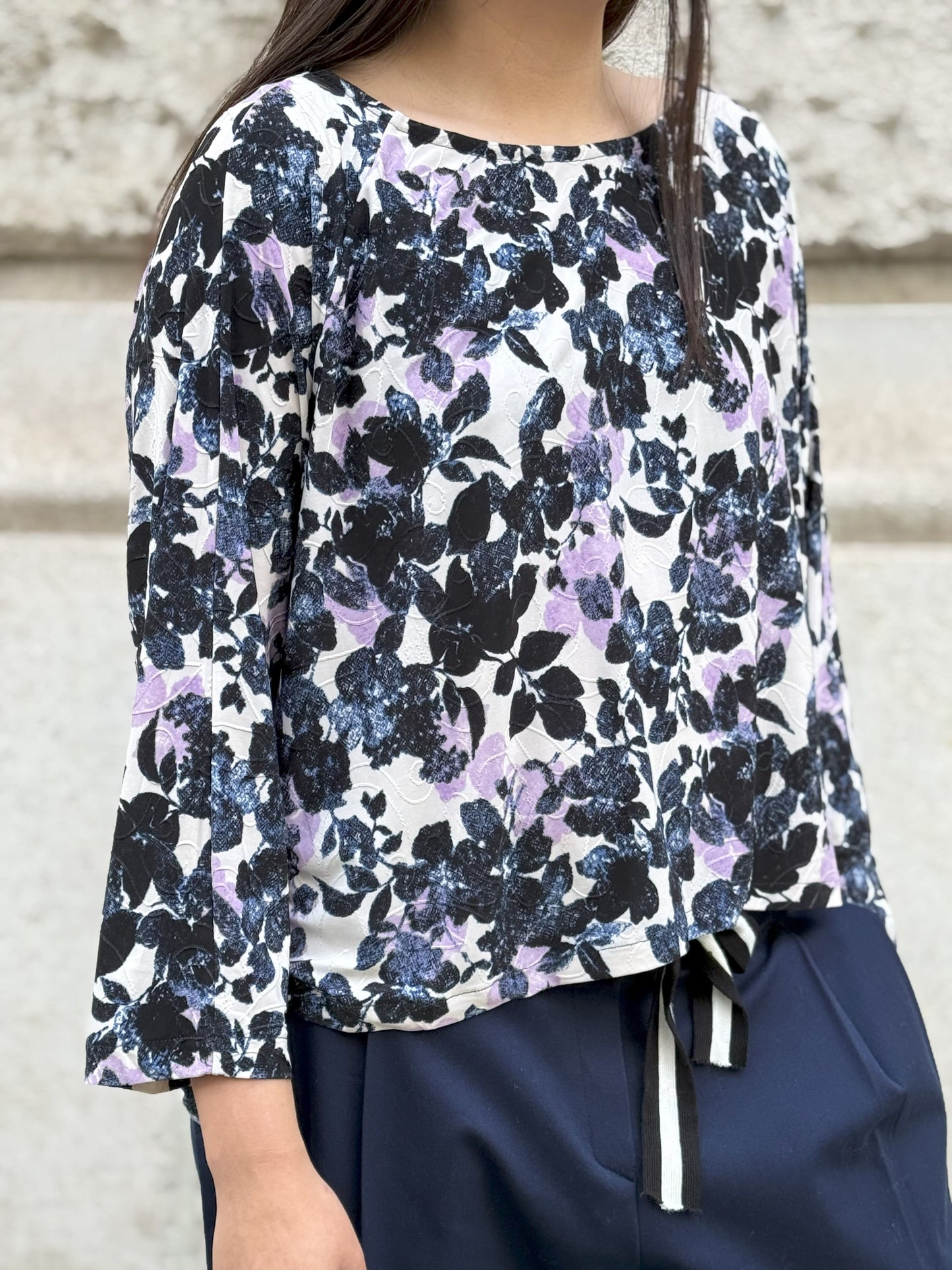 Blouse effets violets