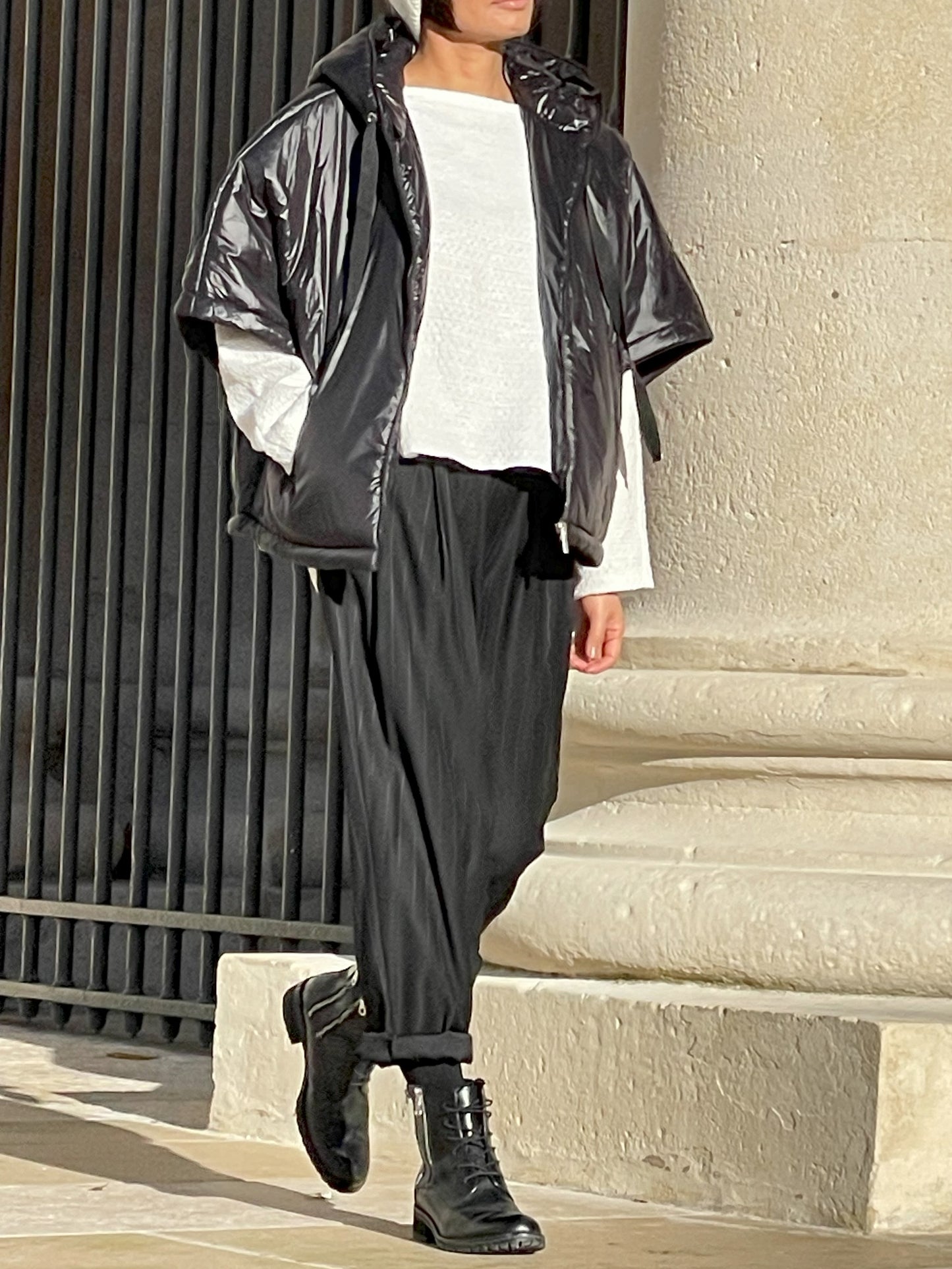 Blouson à manches mi-longues Noir