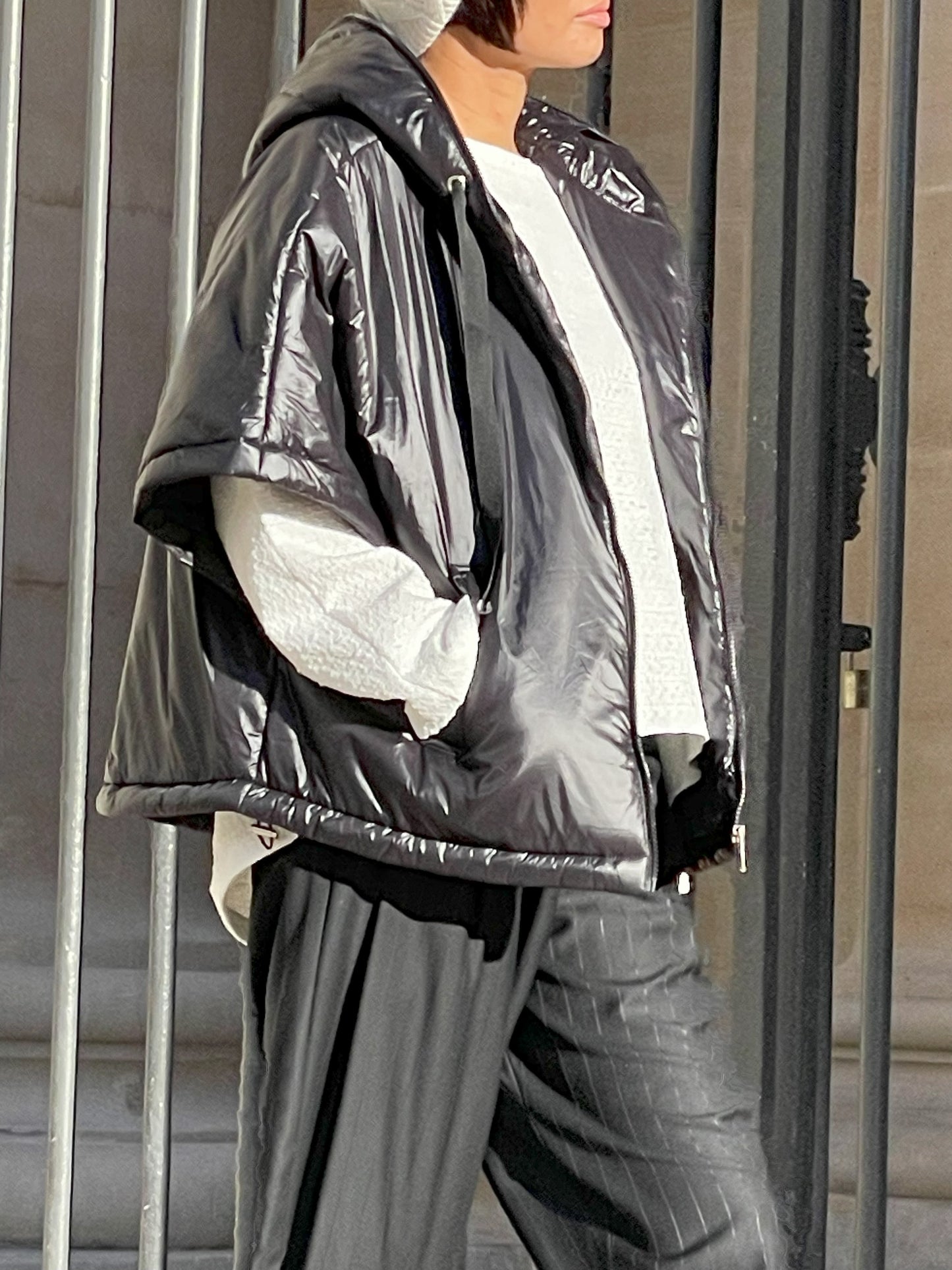 Blouson à manches mi-longues Noir