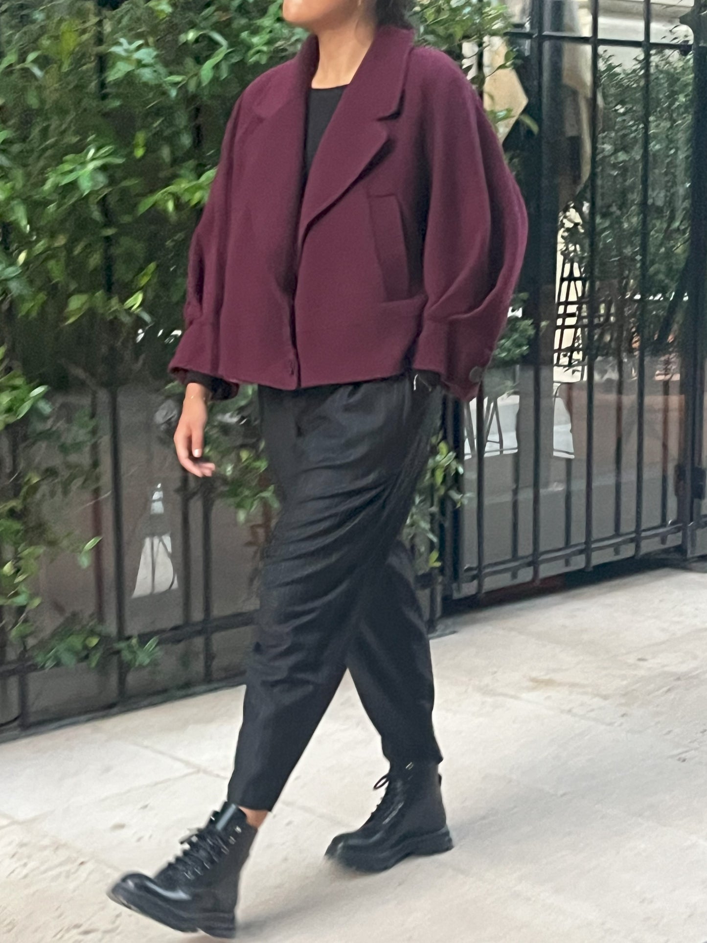 Veste en Cachemire Bordeaux