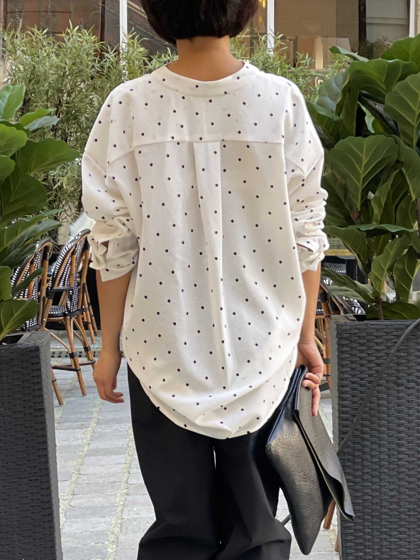 Chemise à pois légère