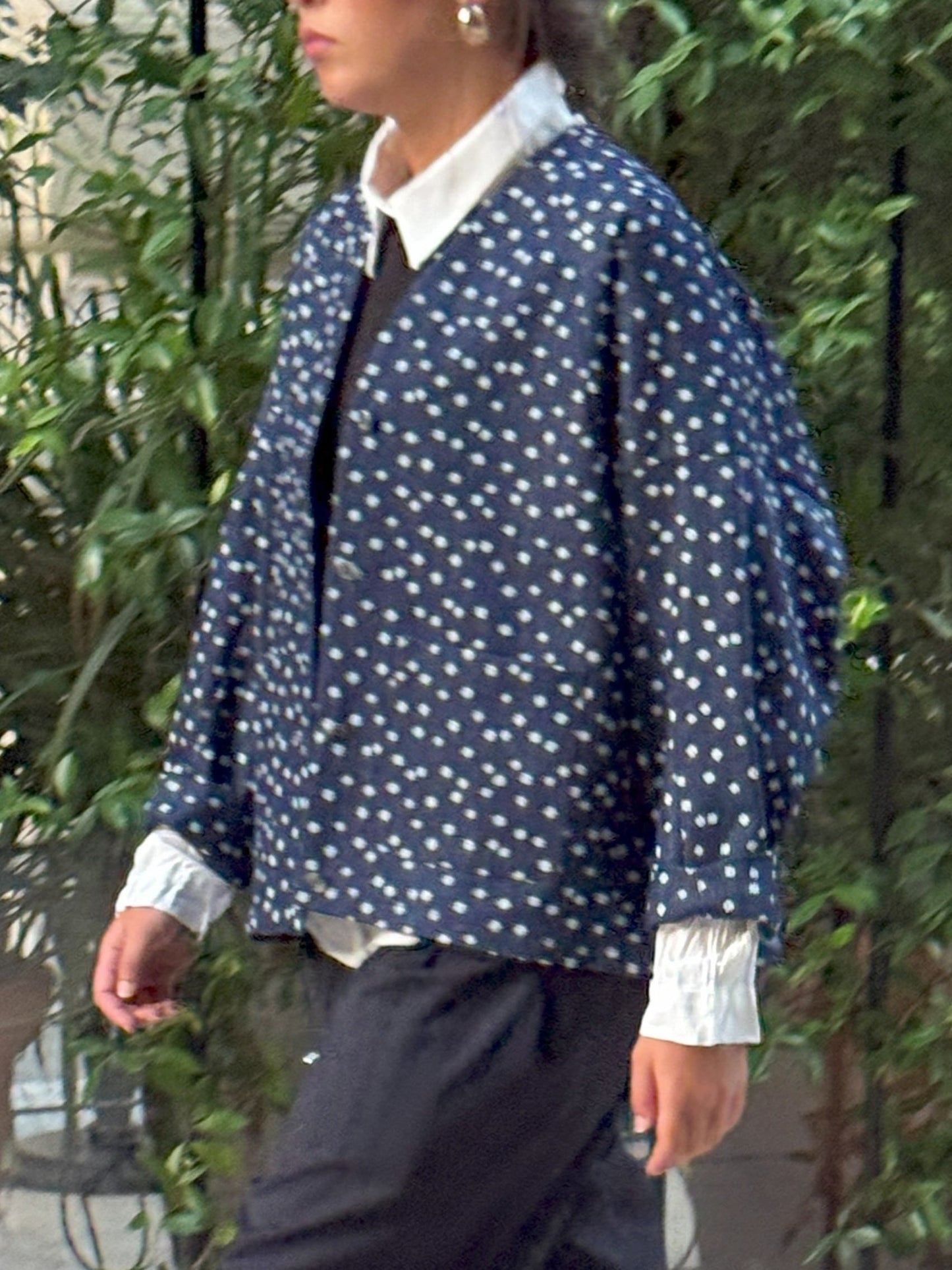 Veste en Denim à imprimé fleuri