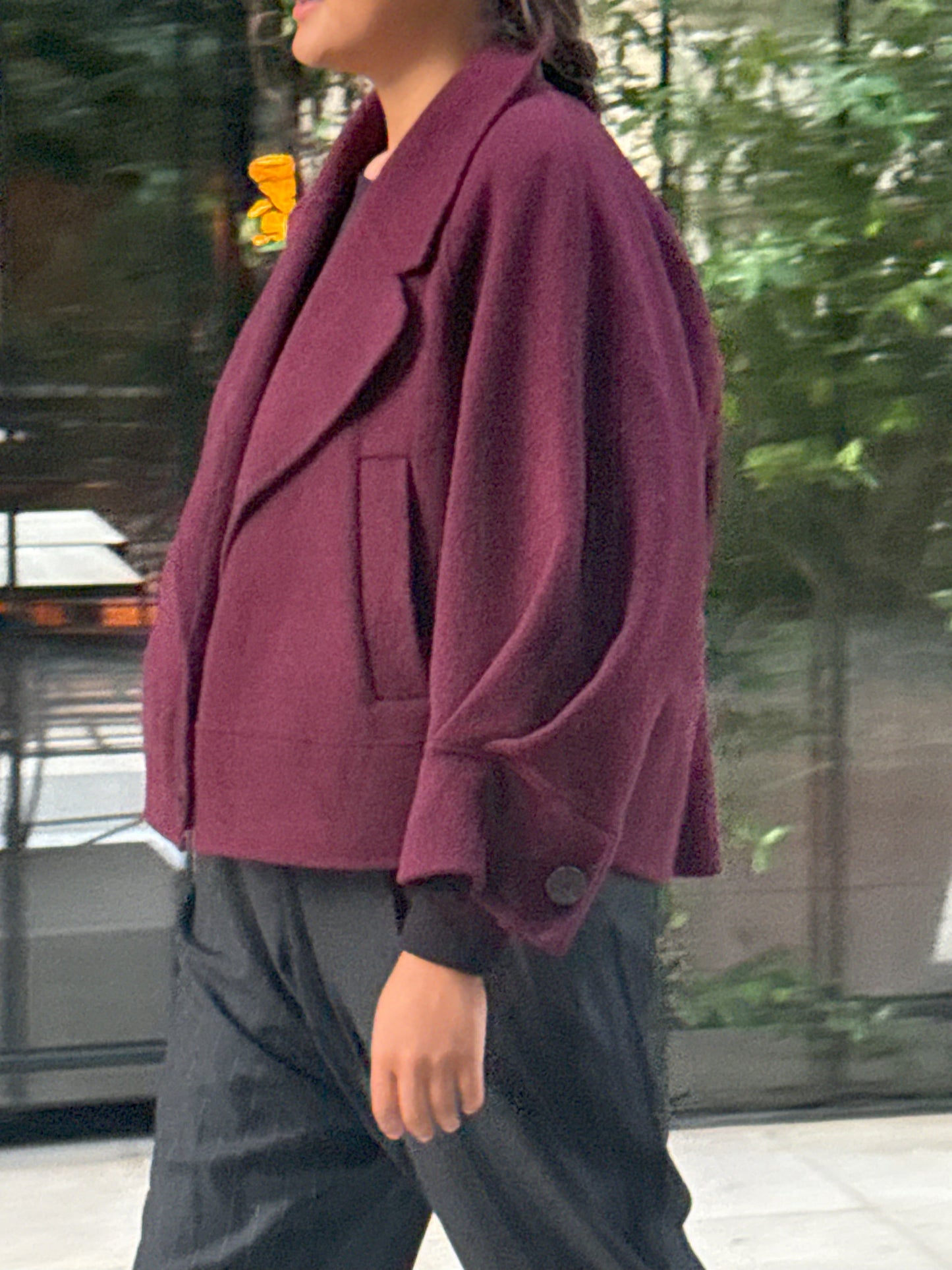 Veste en Cachemire Bordeaux