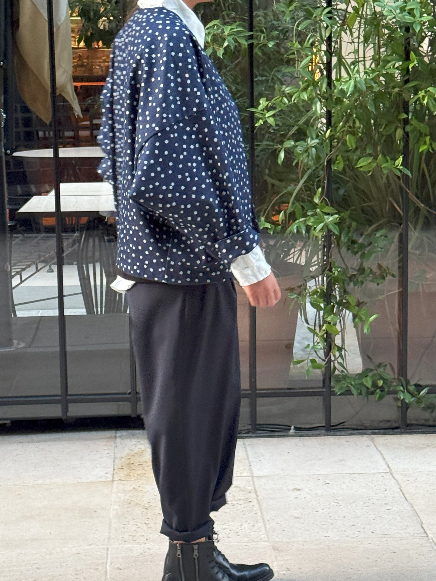 Veste en Denim à imprimé fleuri
