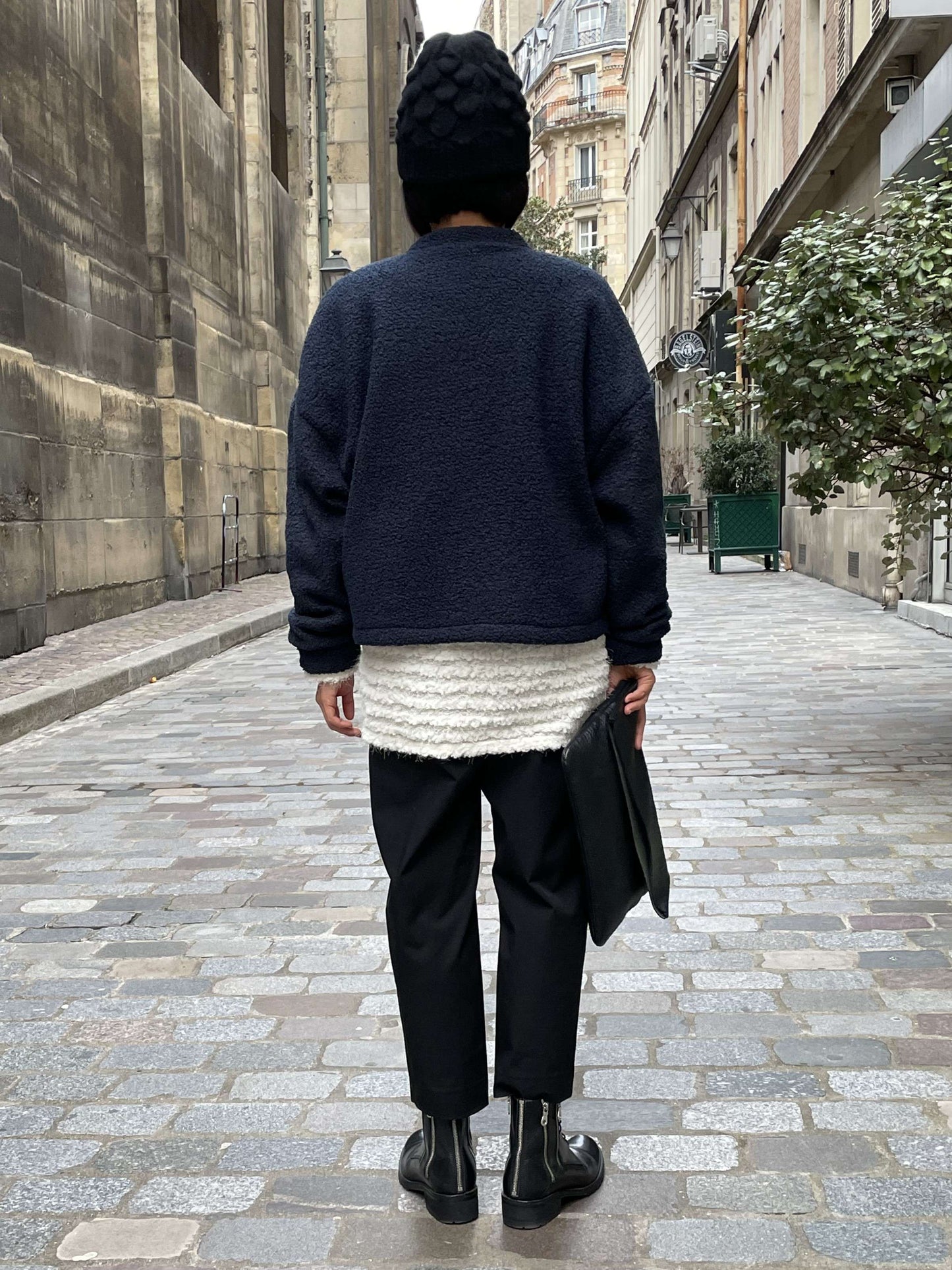Blouson en laine bouclée Pièce basique intemporelle