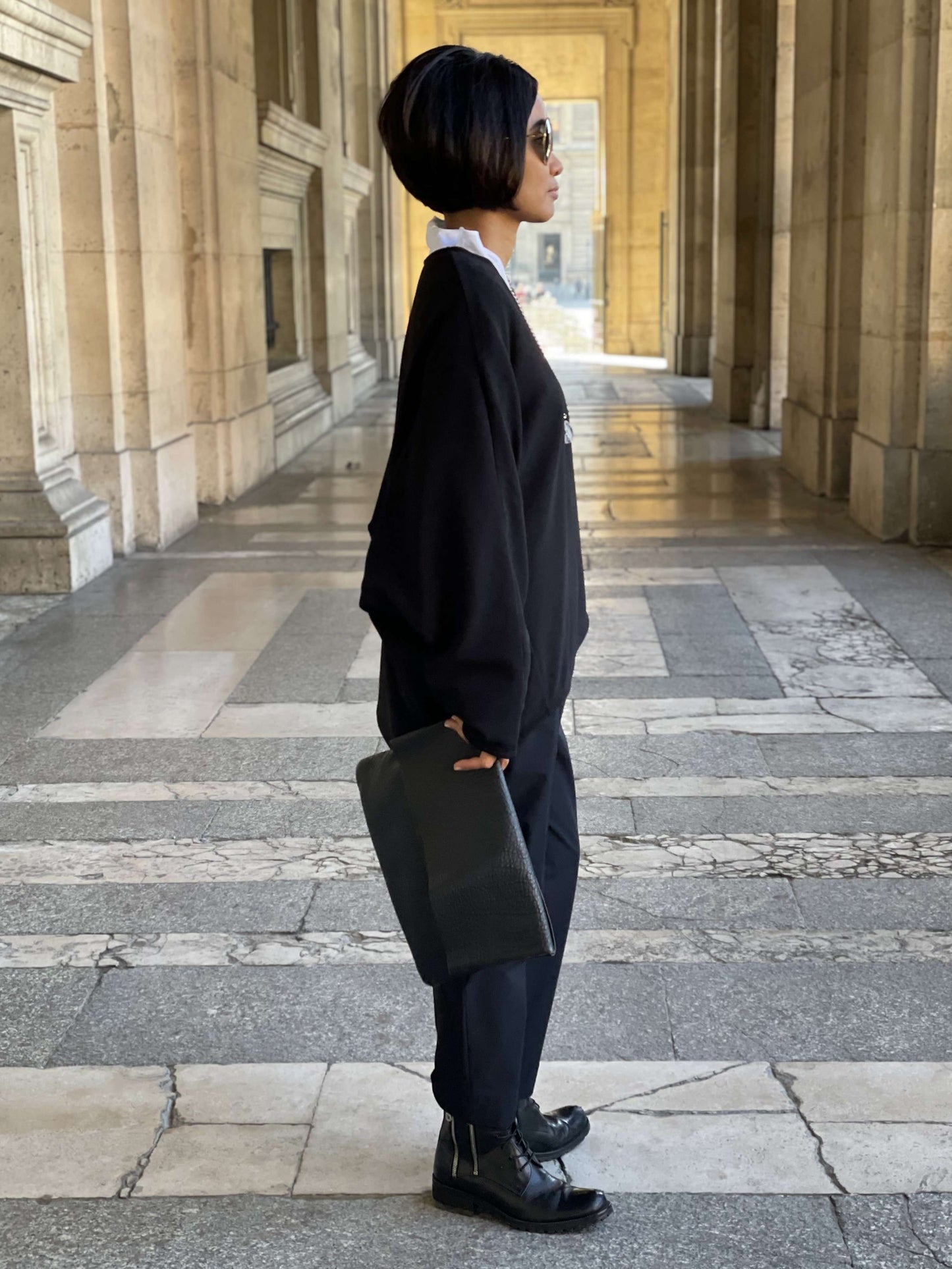 Sweat-shirt noir stylé