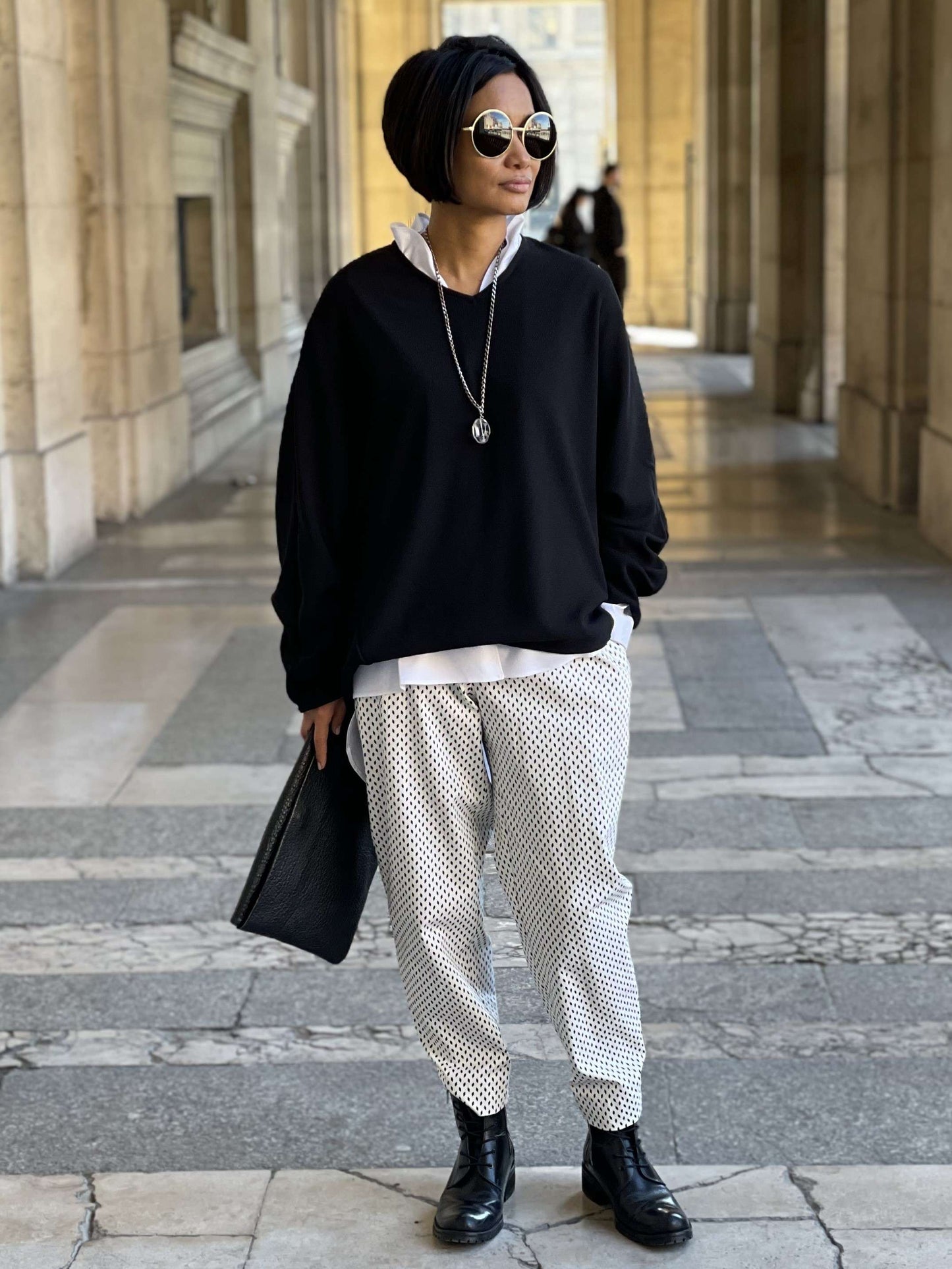 Sweat-shirt noir stylé