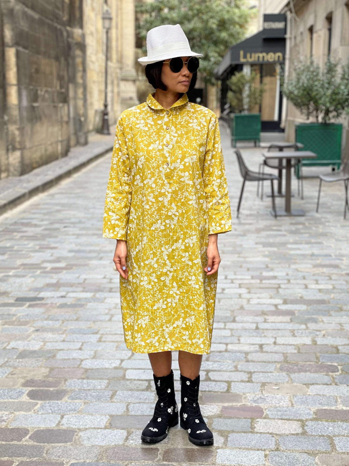 Robe blouse imprimés fleurs