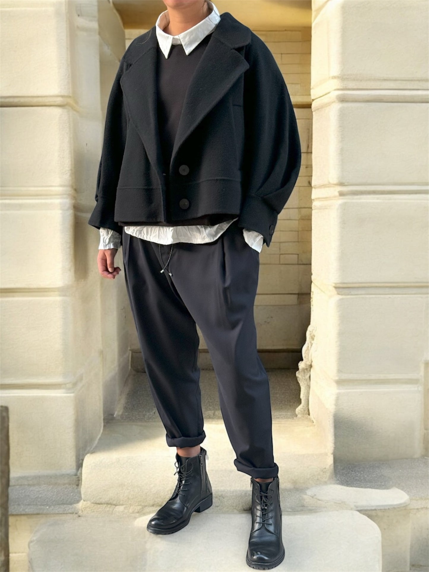 Veste en Cachemire Noire