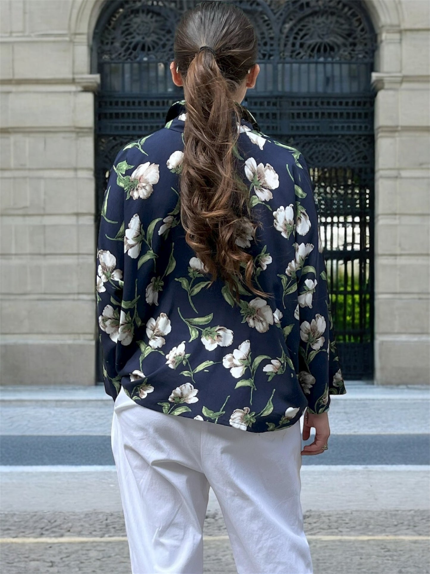 Chemise en soie fluide