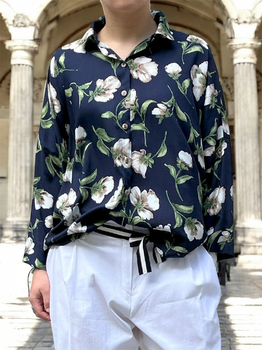 Chemise en soie fluide