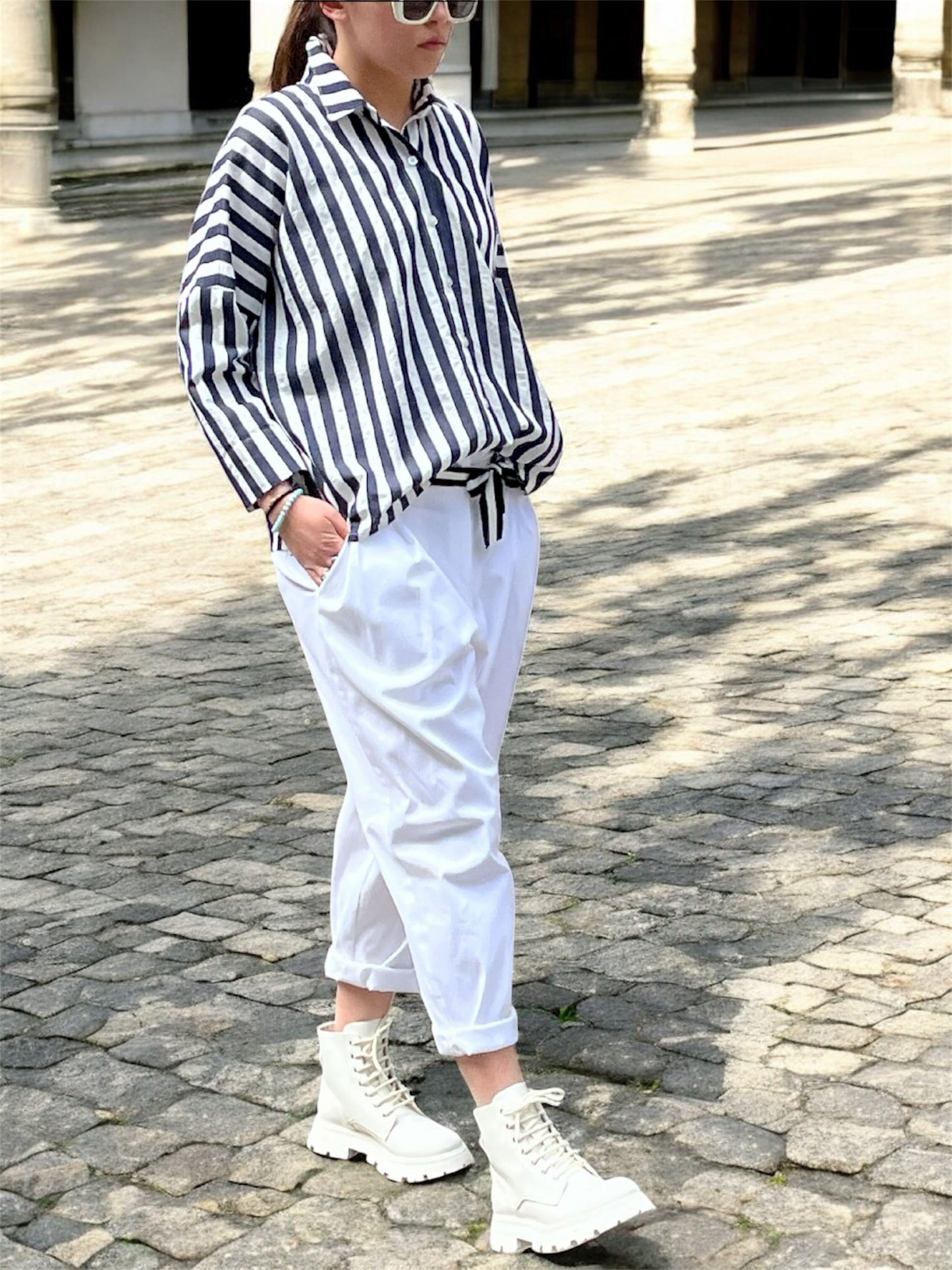 Chemise rayures manches longues