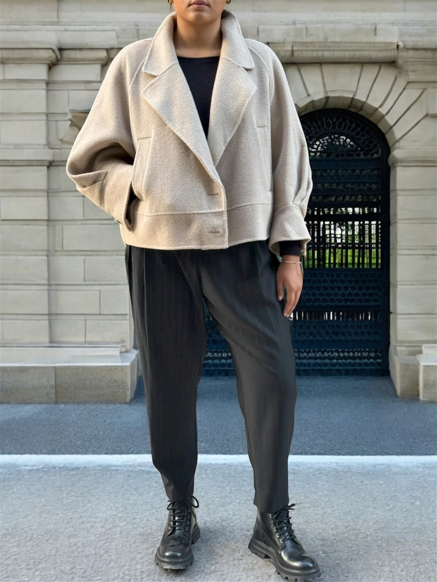 Veste en Cachemire Beige