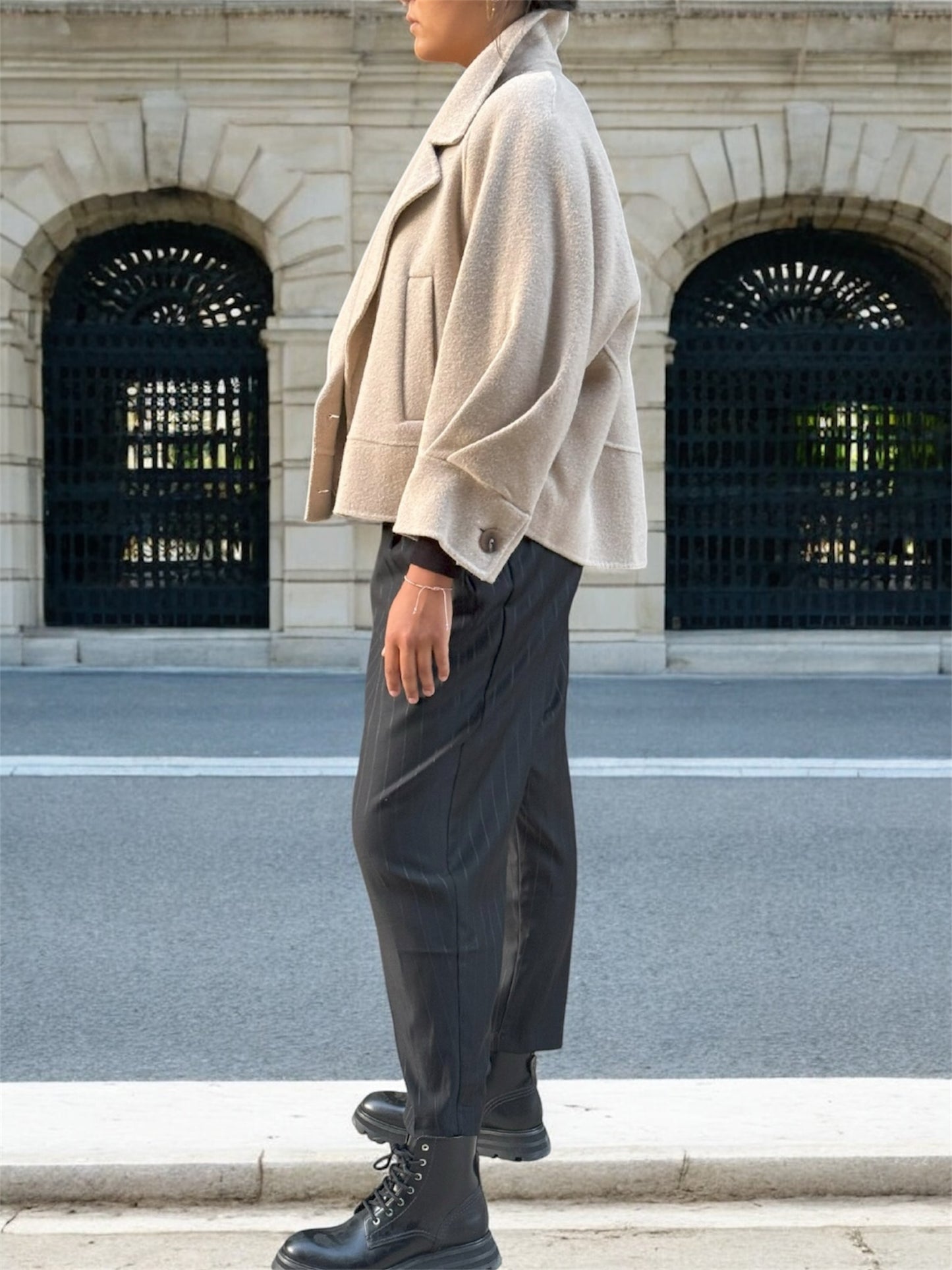 Veste en Cachemire Beige