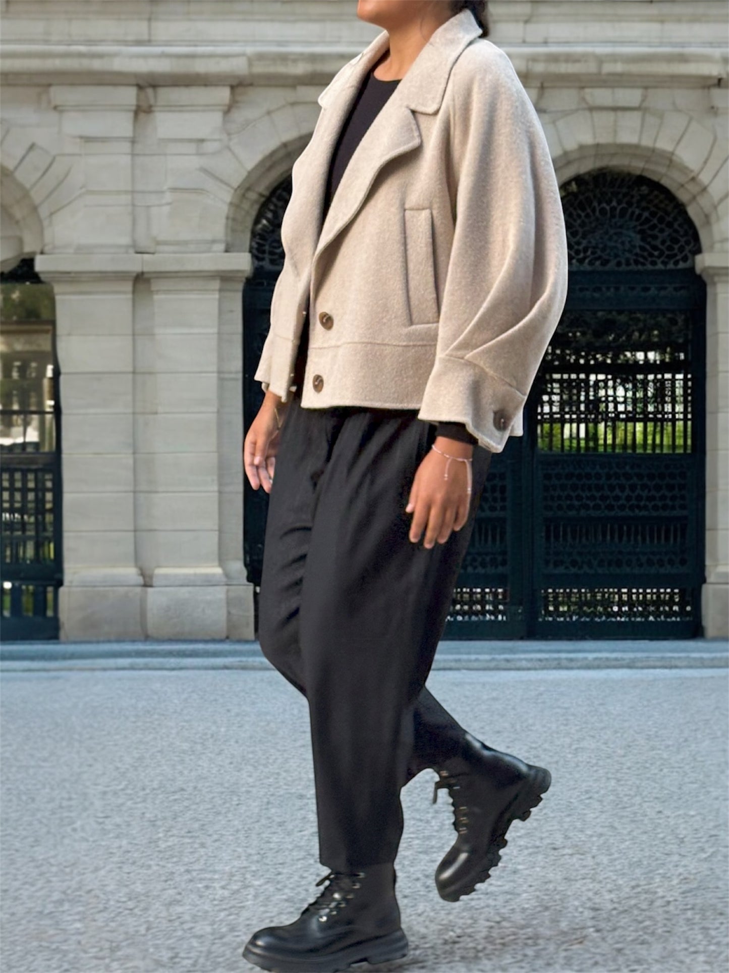 Veste en Cachemire Beige