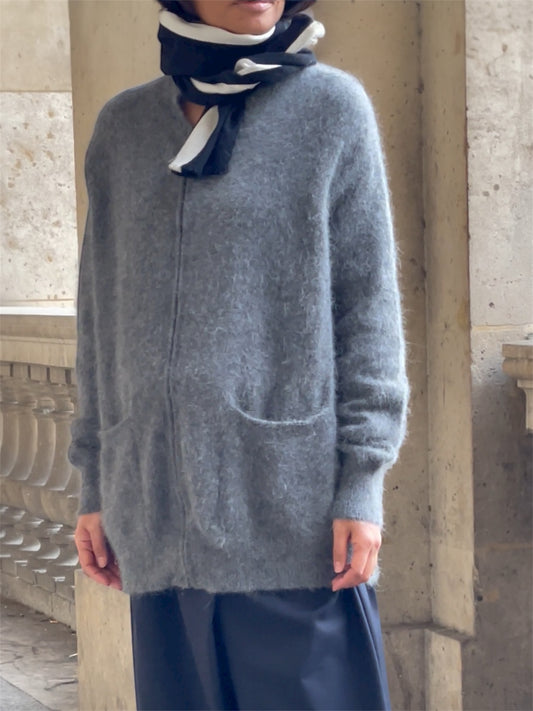 Gilet boyish en cachemire