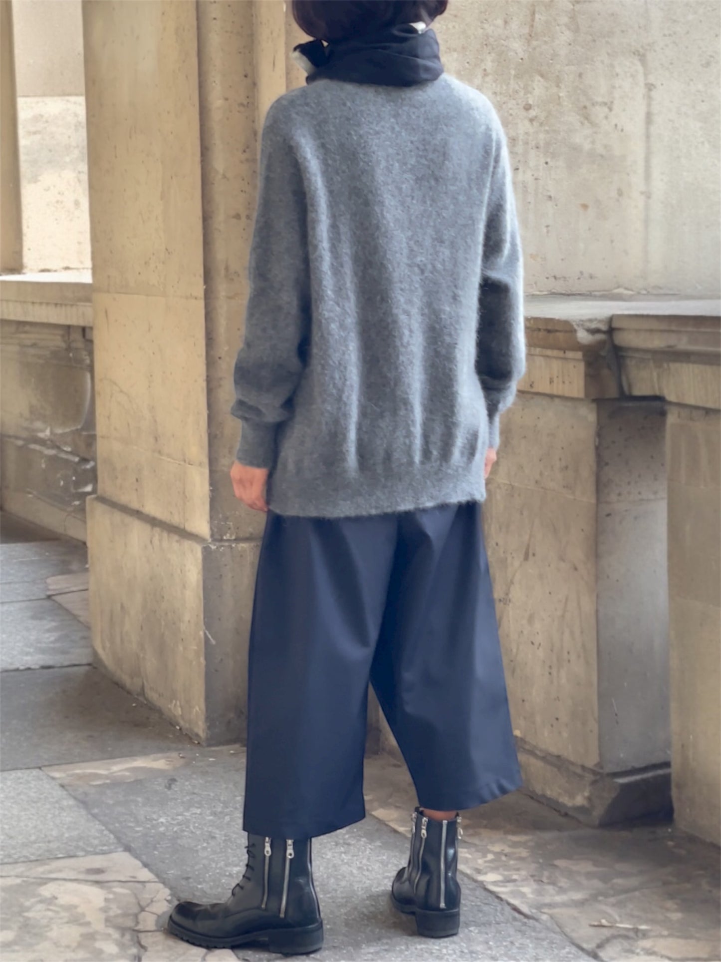 Gilet boyish en cachemire