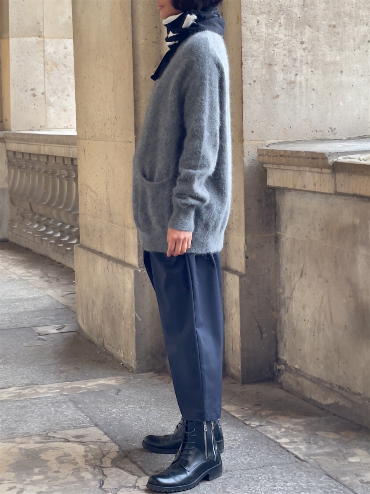 Gilet boyish en cachemire