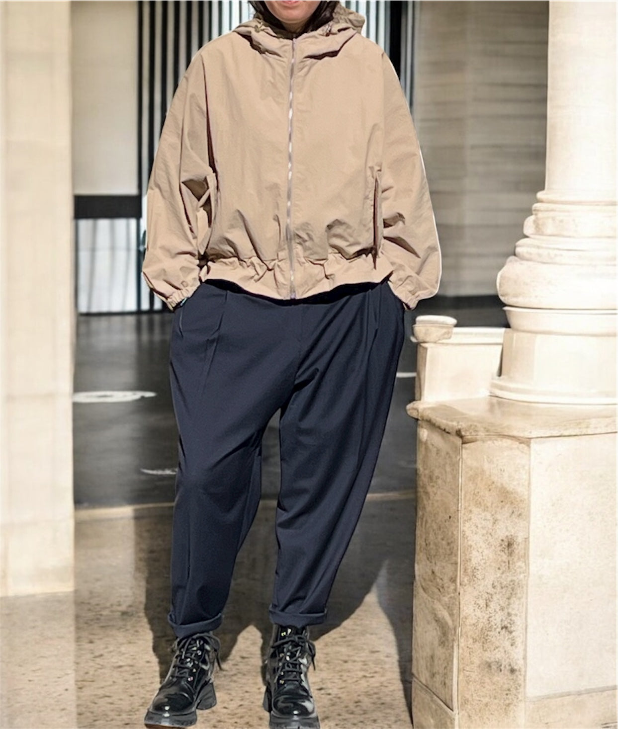 Blouson Épuré Nomade Beige