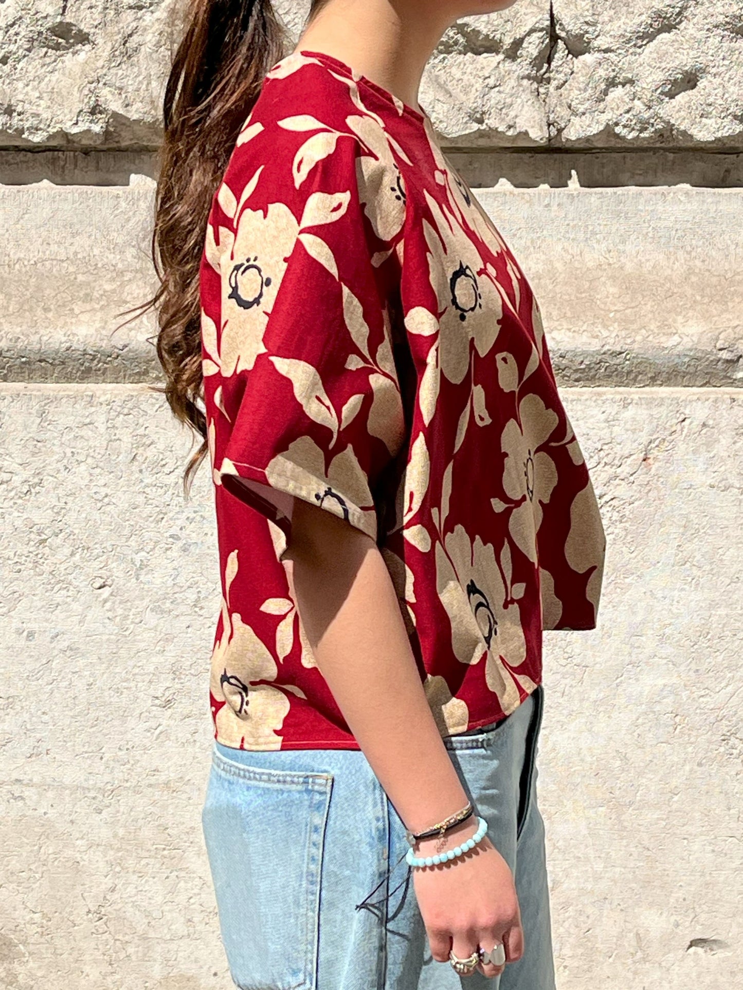 Blouse Hana Loose rouge