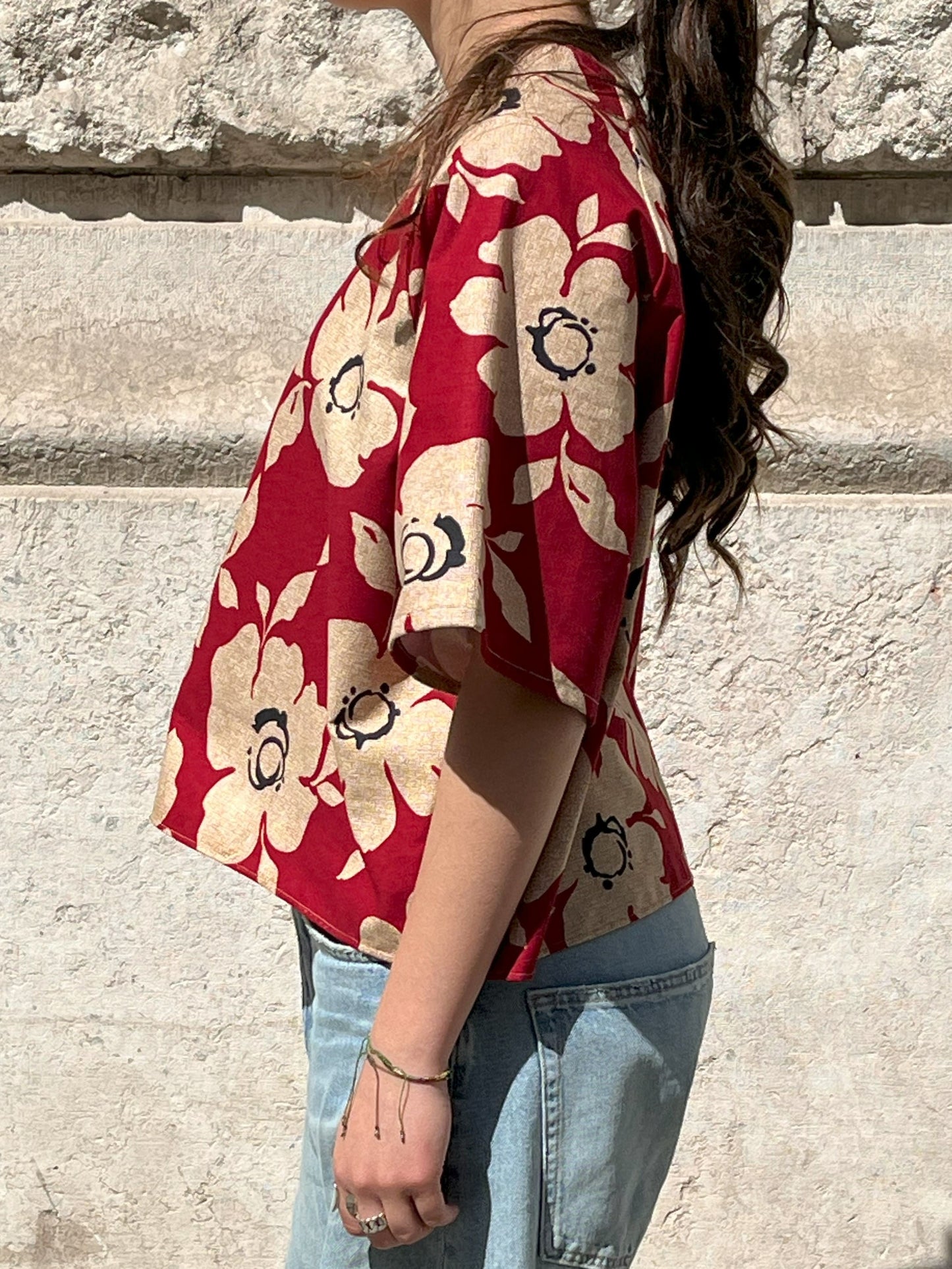 Blouse Hana Loose rouge
