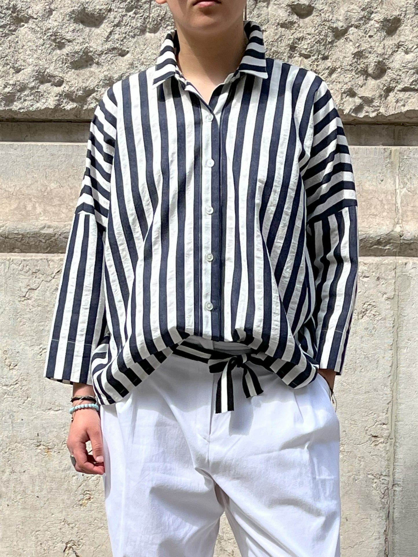 Chemise rayures manches longues