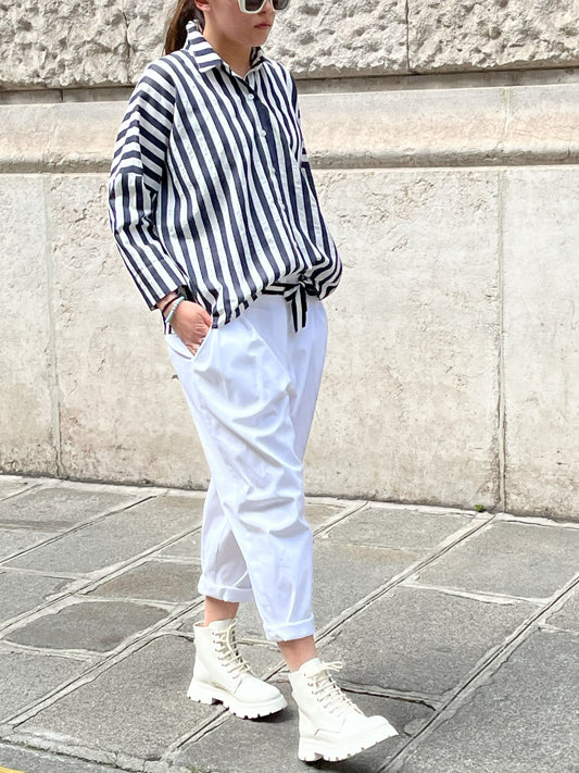 Chemise rayures manches longues
