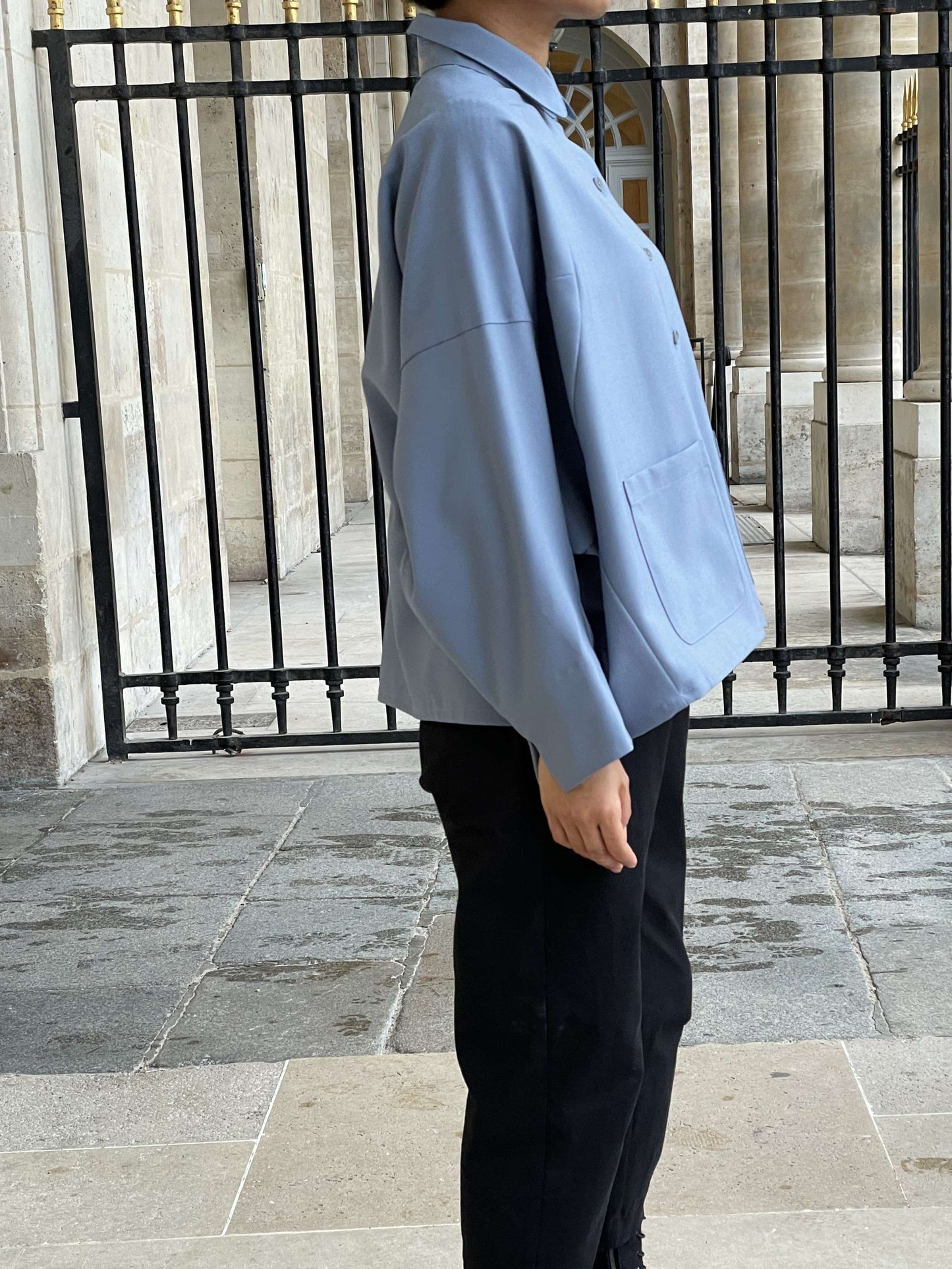 Surchemise bleue