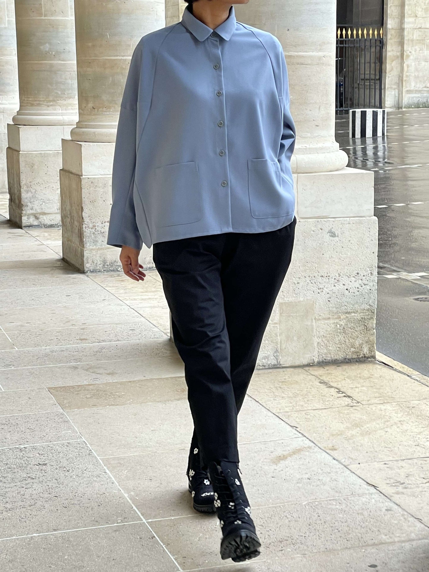 Surchemise bleue