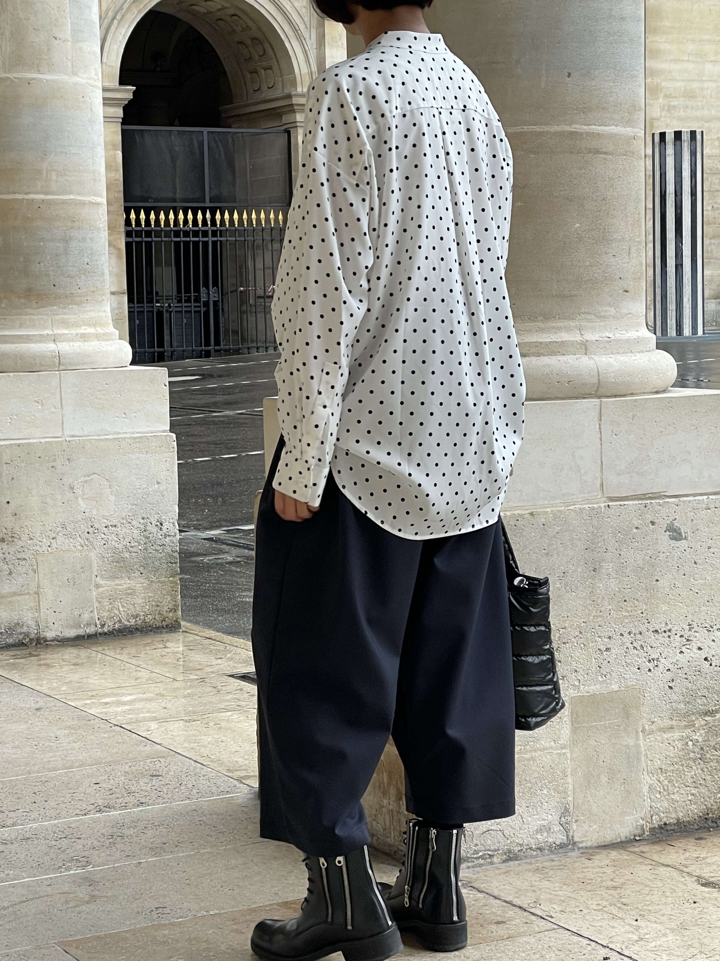 Chemise Dots Love blanche