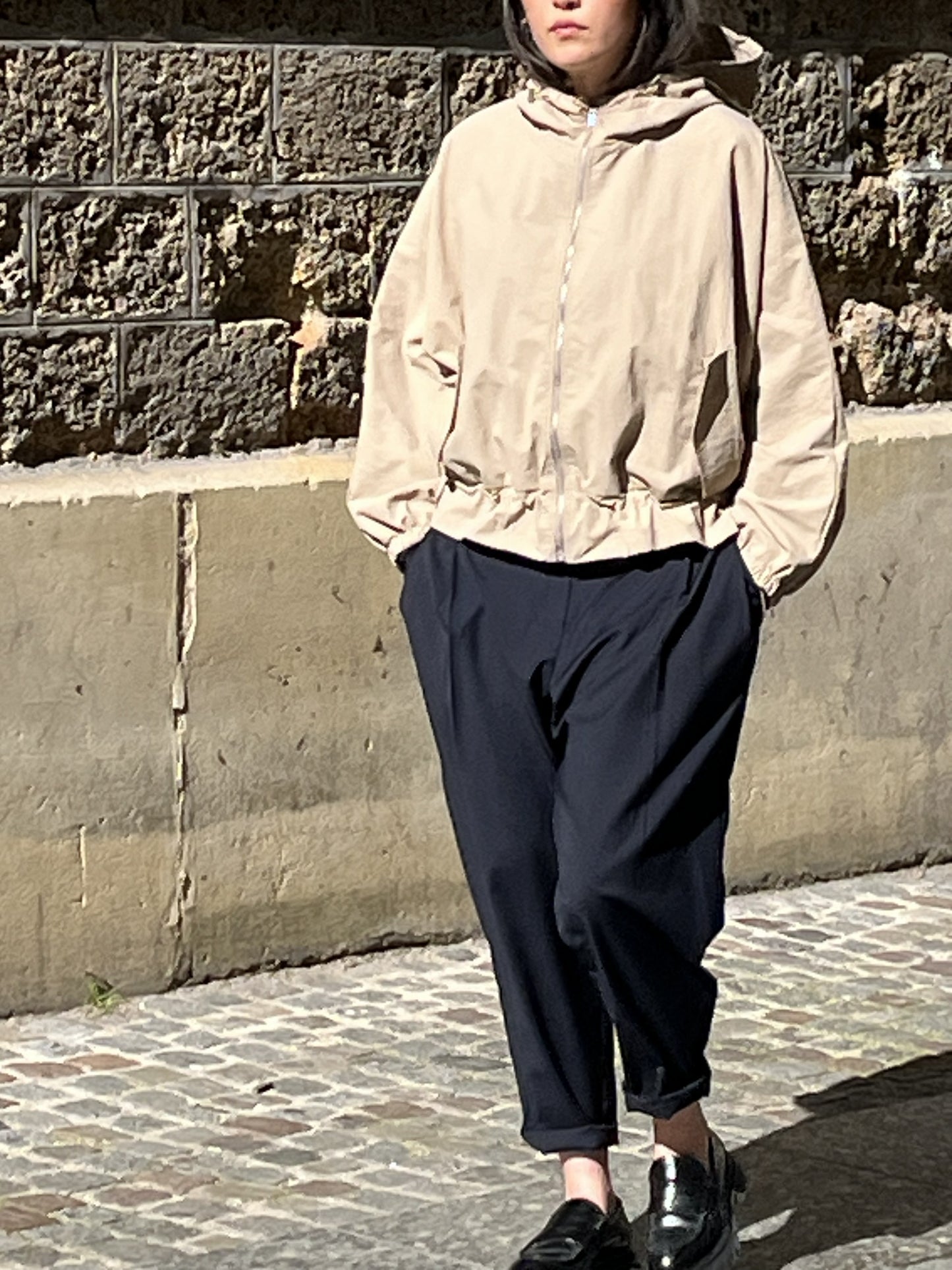Blouson Épuré Nomade Beige