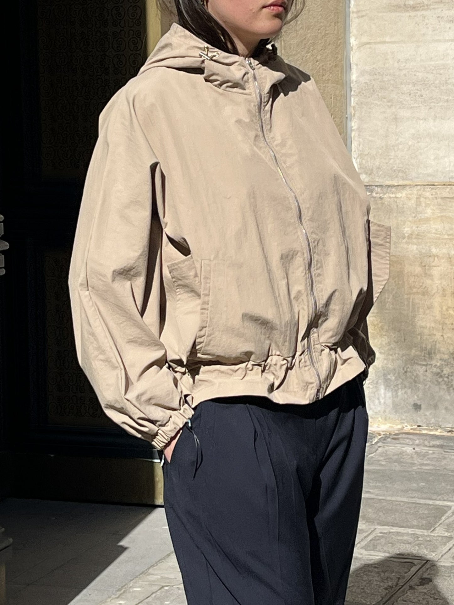 Blouson Épuré Nomade Beige