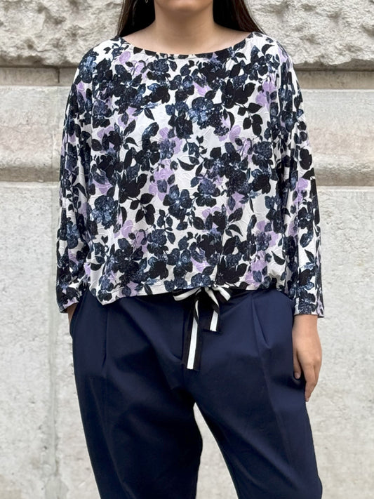 Blouse effets violets