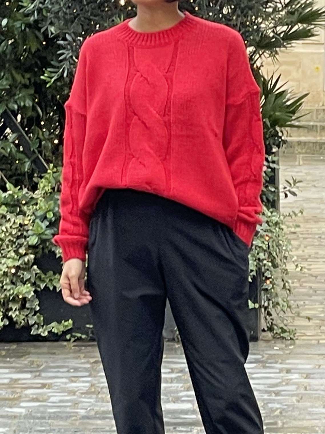Pull classique marron