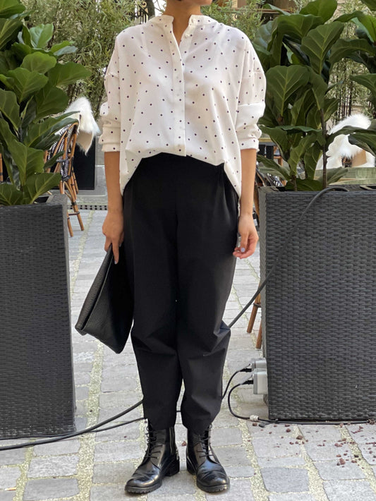 Chemise à pois légère
