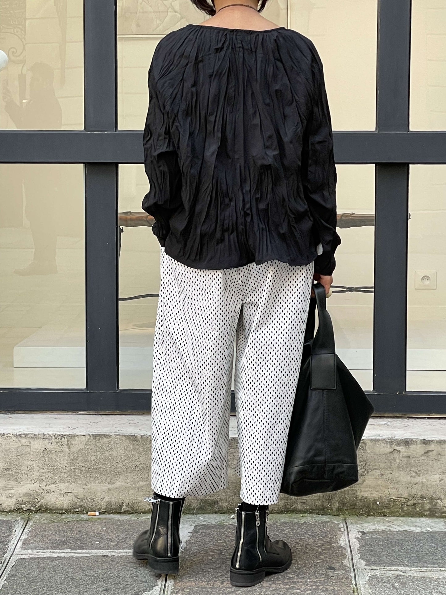 Chemise plissée blanche