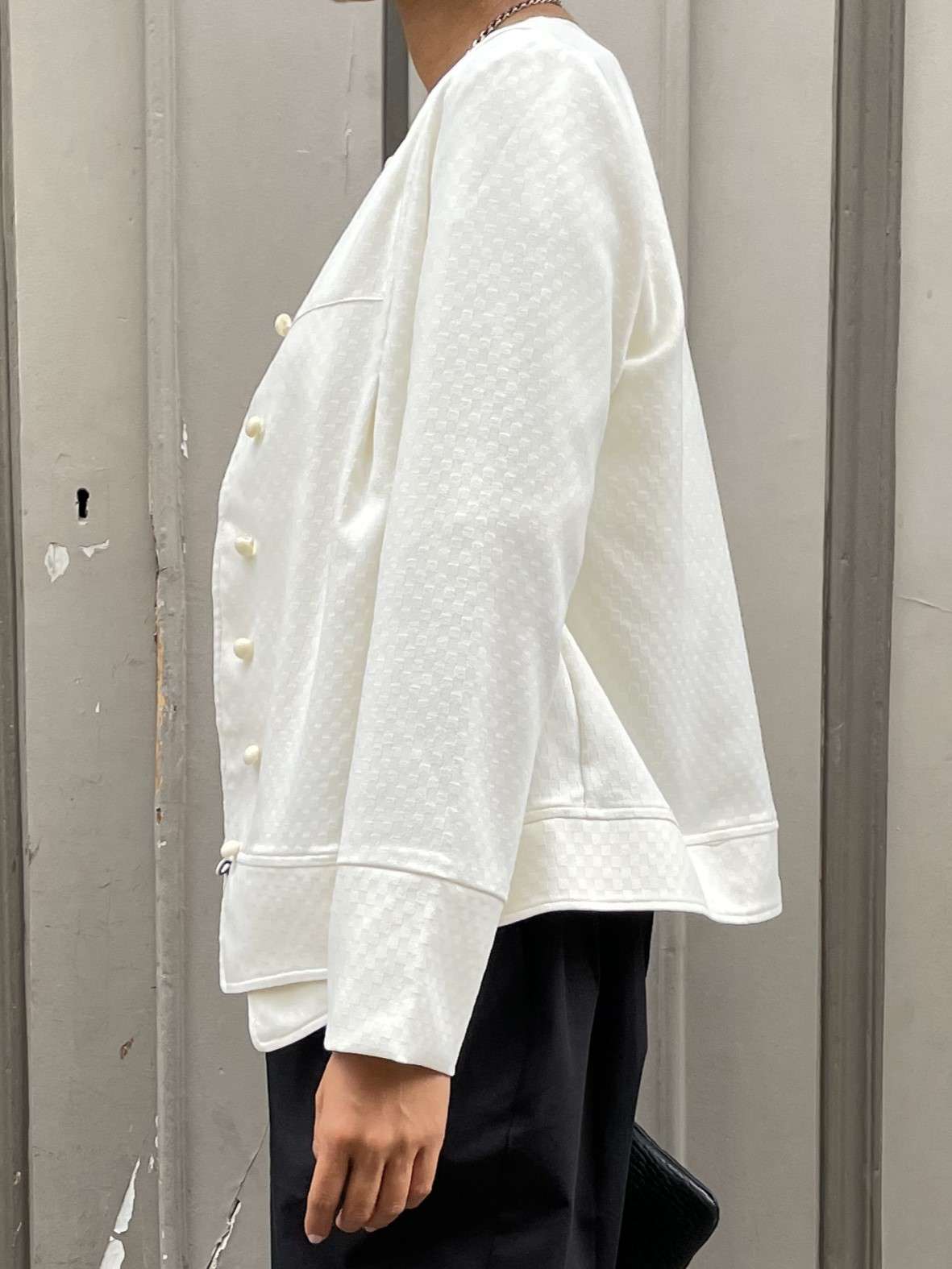 Veste chic blanc crème