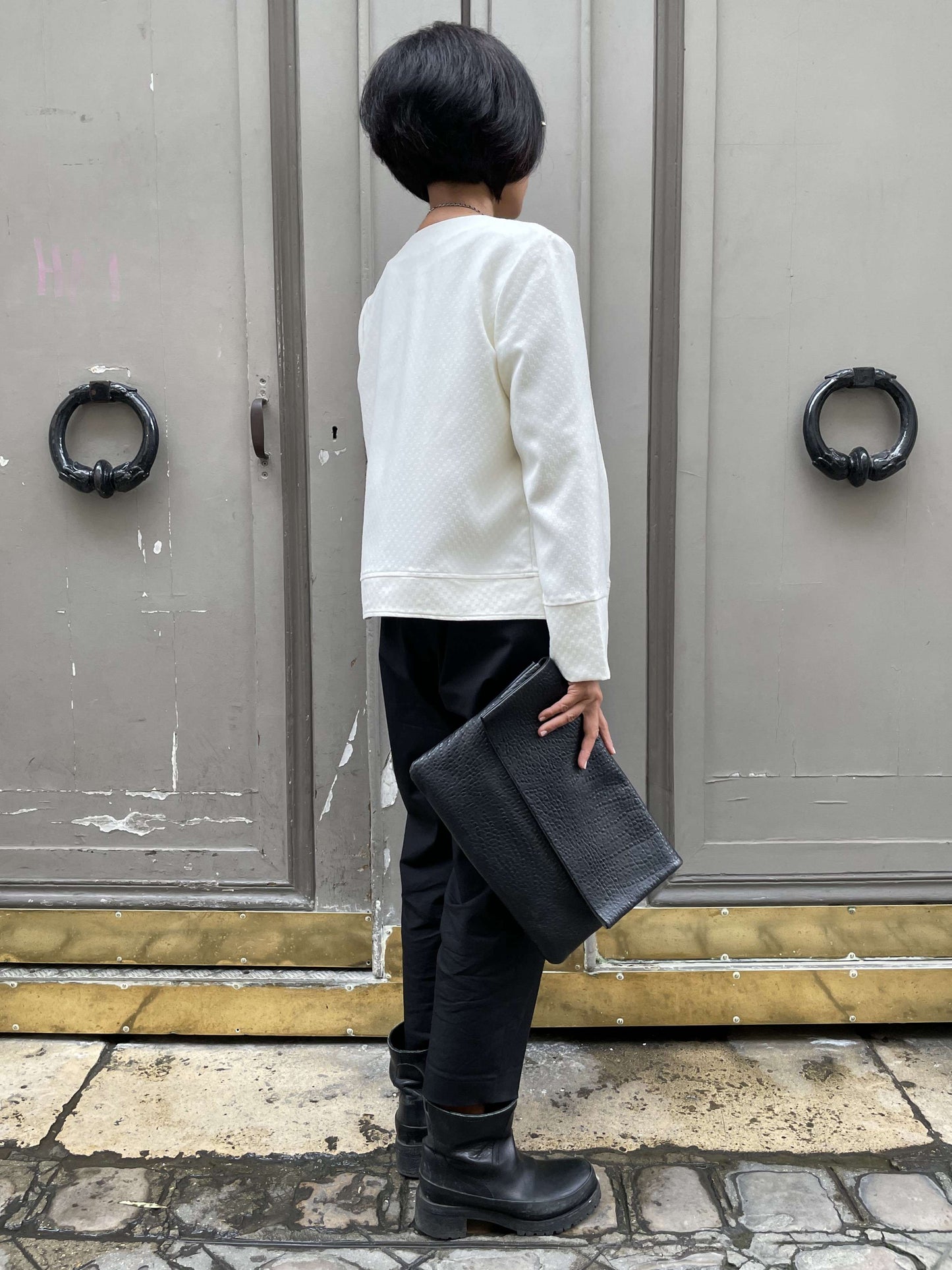 Veste chic blanc crème