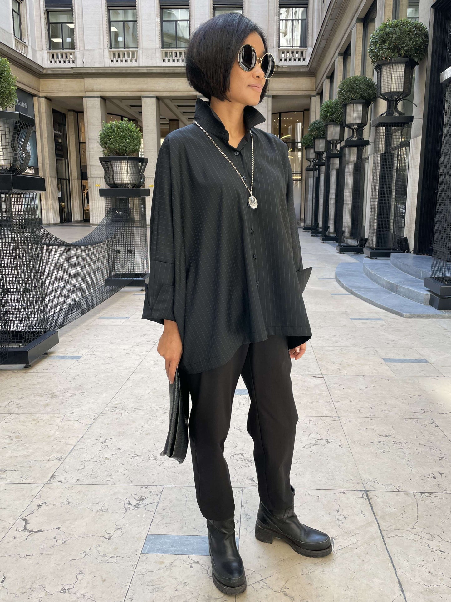 Chemise en chevron