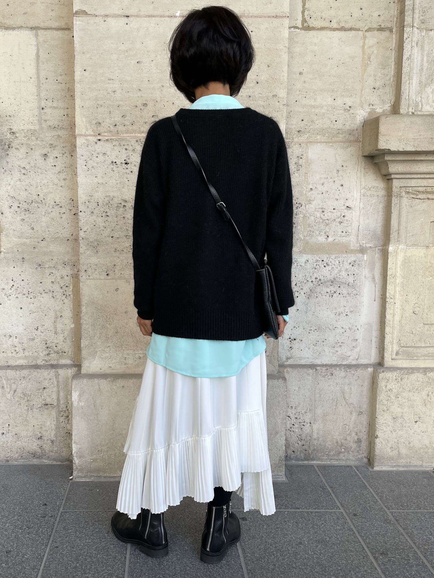 Pull en Mérinos noir